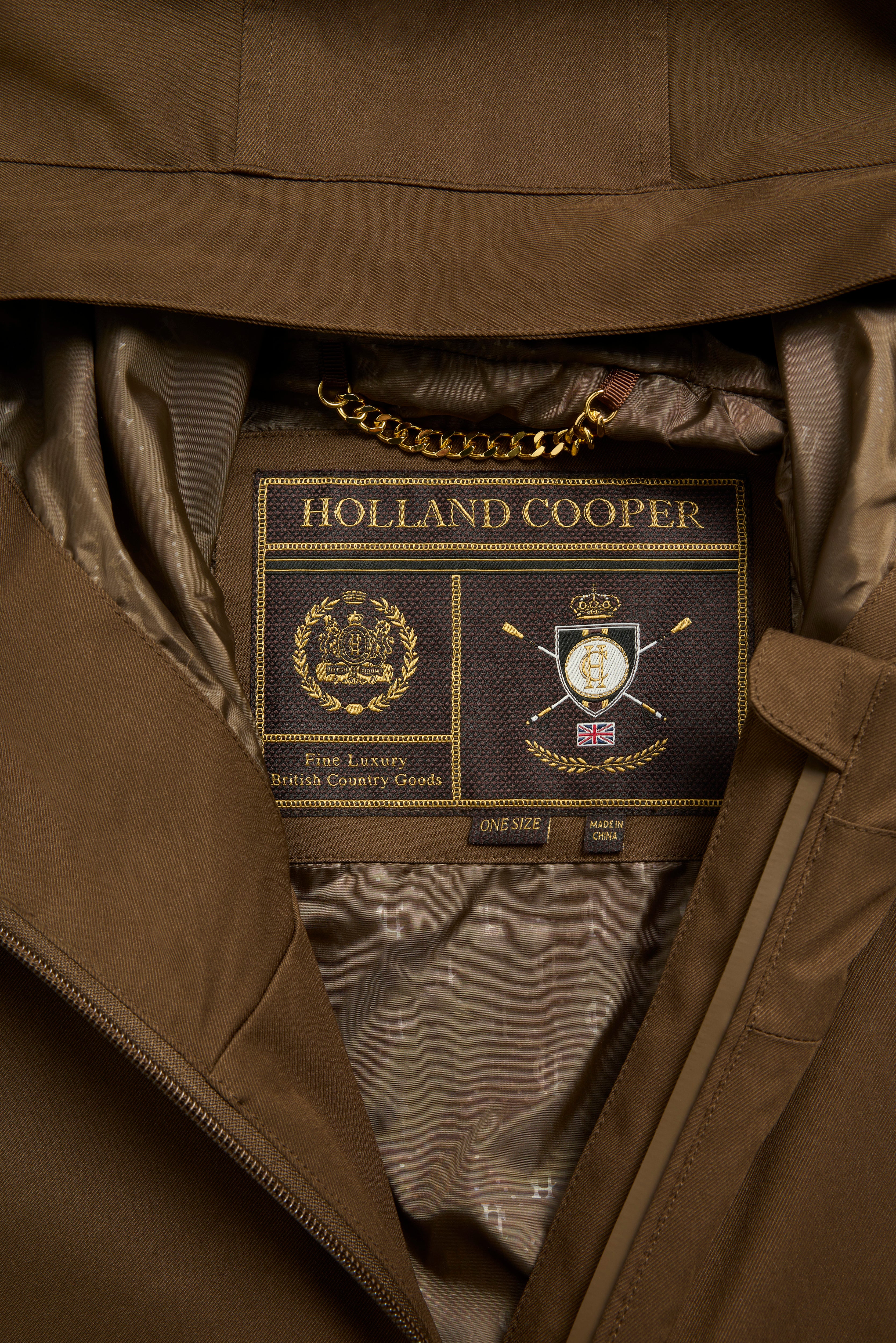 One-Size Lightweight Waterproof Parka (Chestnut) - Image 11