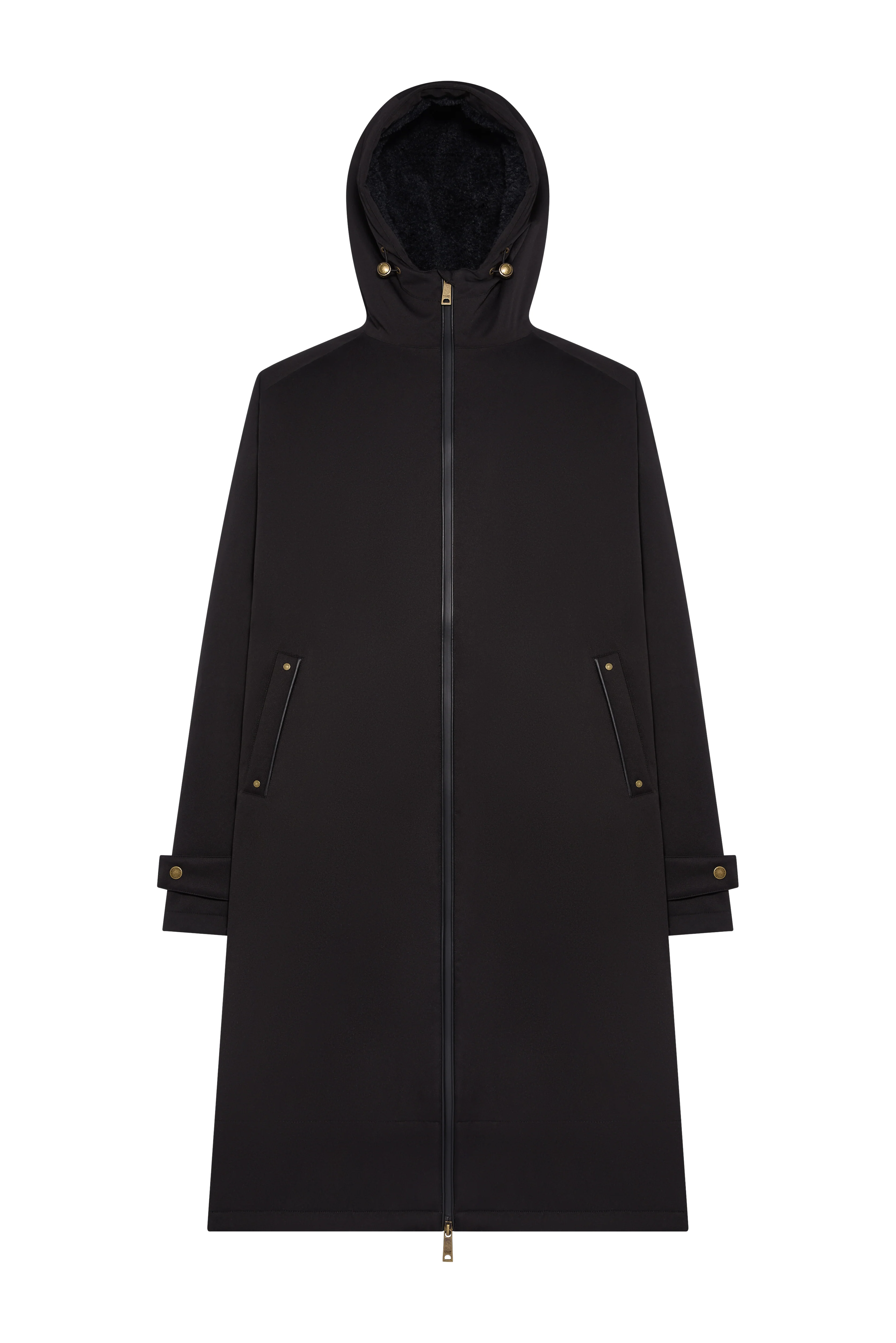 Men's One-Size Waterproof Coat (Black) - Image 4
