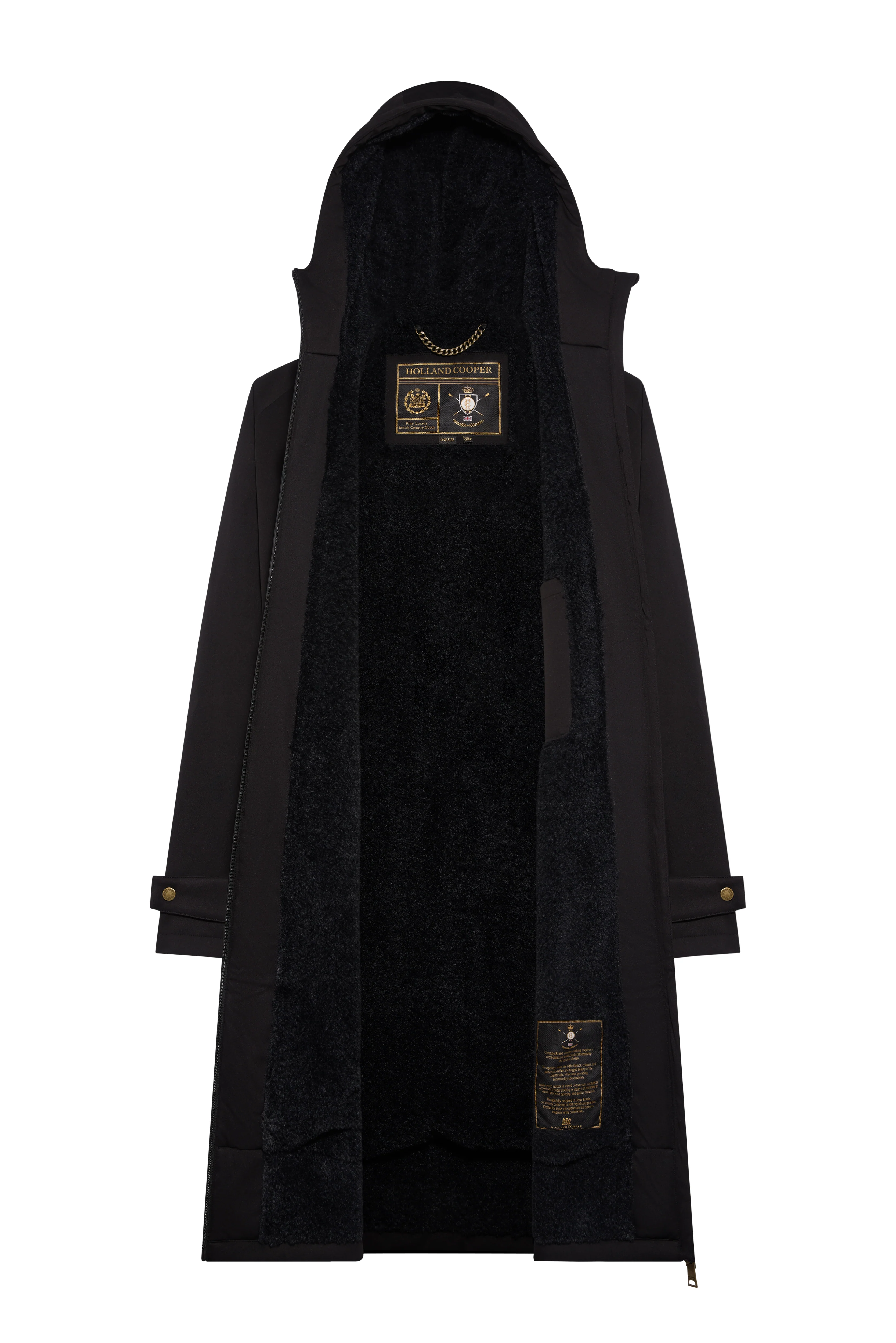 Men's One-Size Waterproof Coat (Black) - Image 6