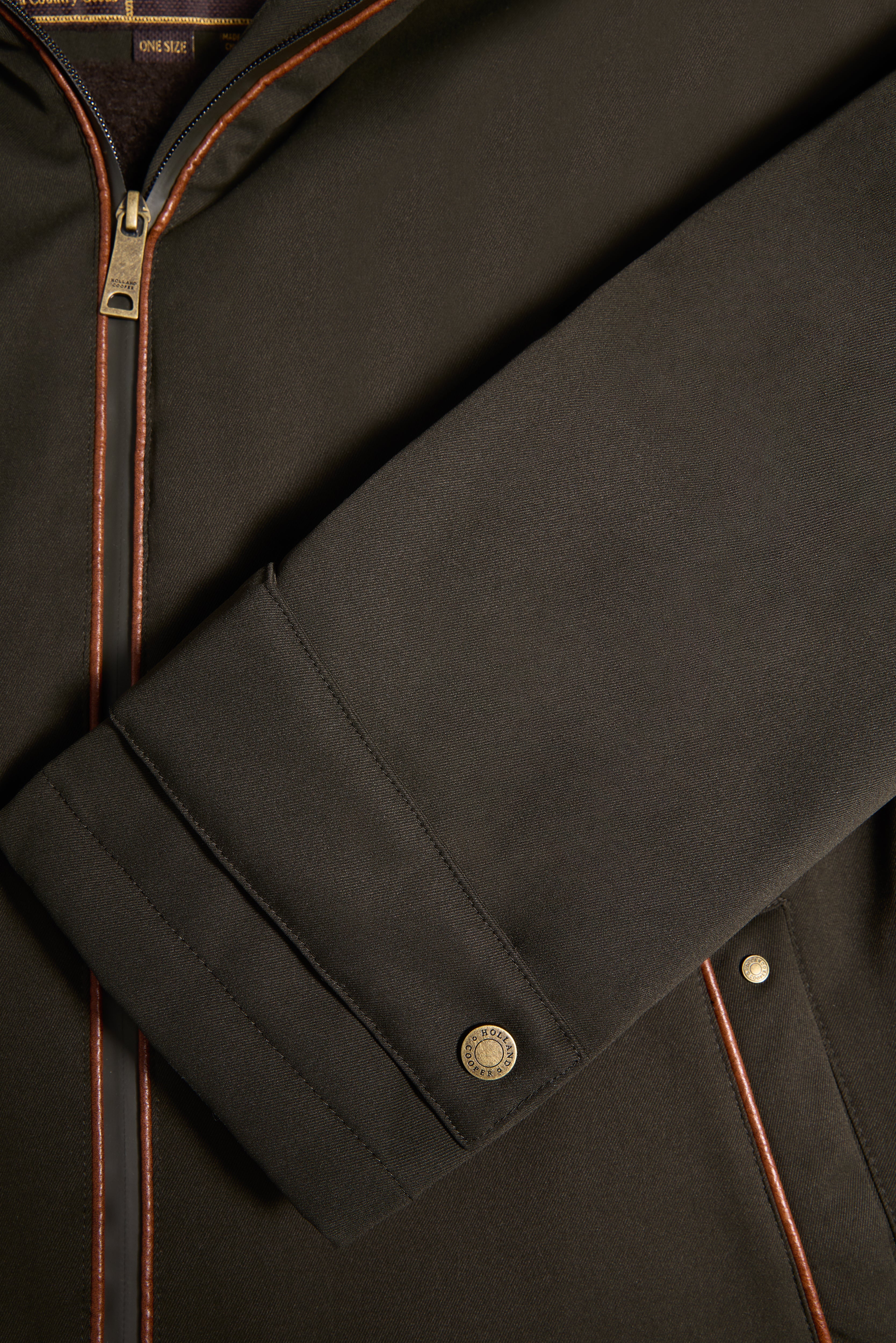 Men's One-Size Waterproof Coat (Khaki) - Image 11