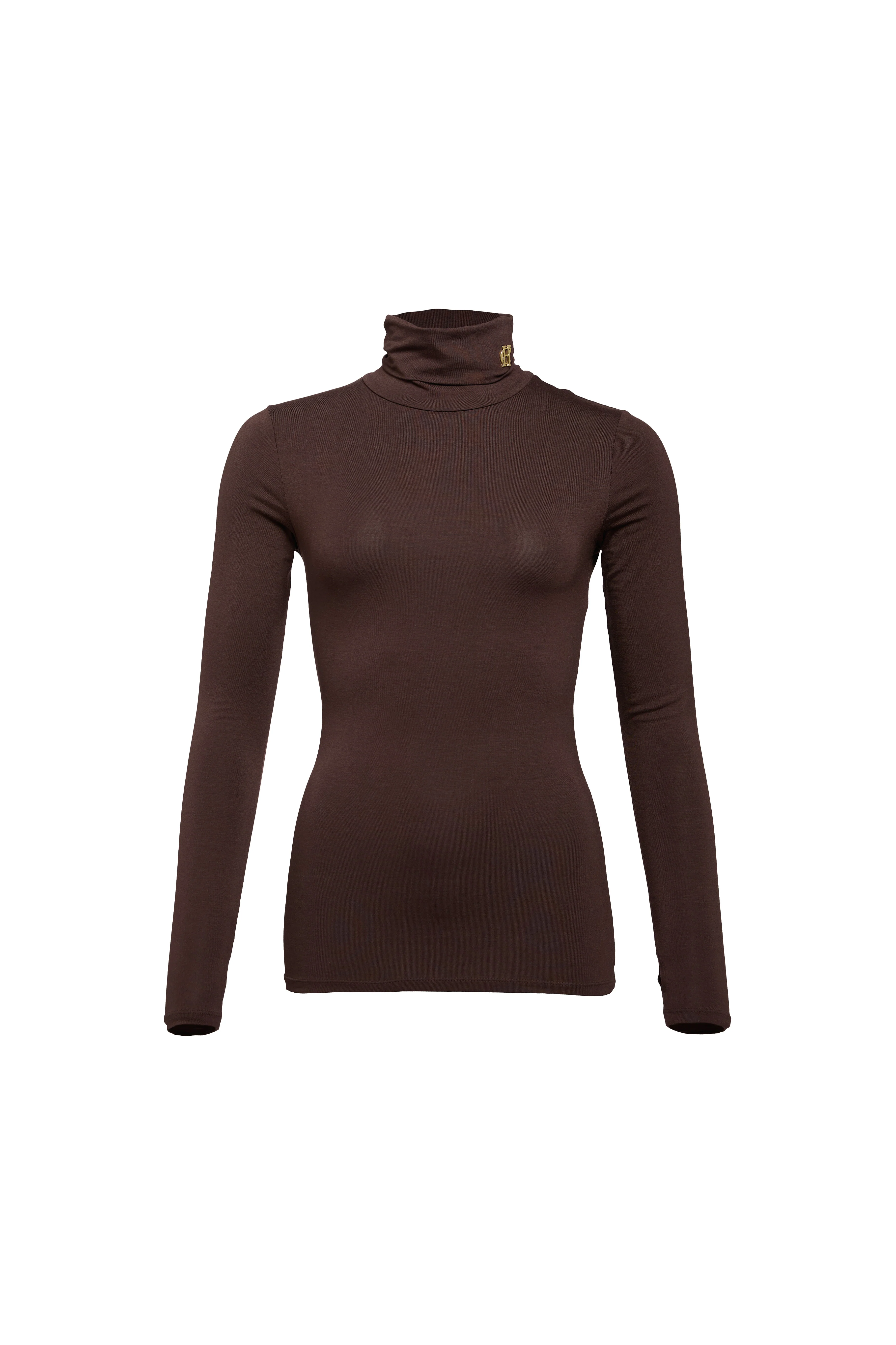 Paige Roll Neck (Chocolate) - Image 4