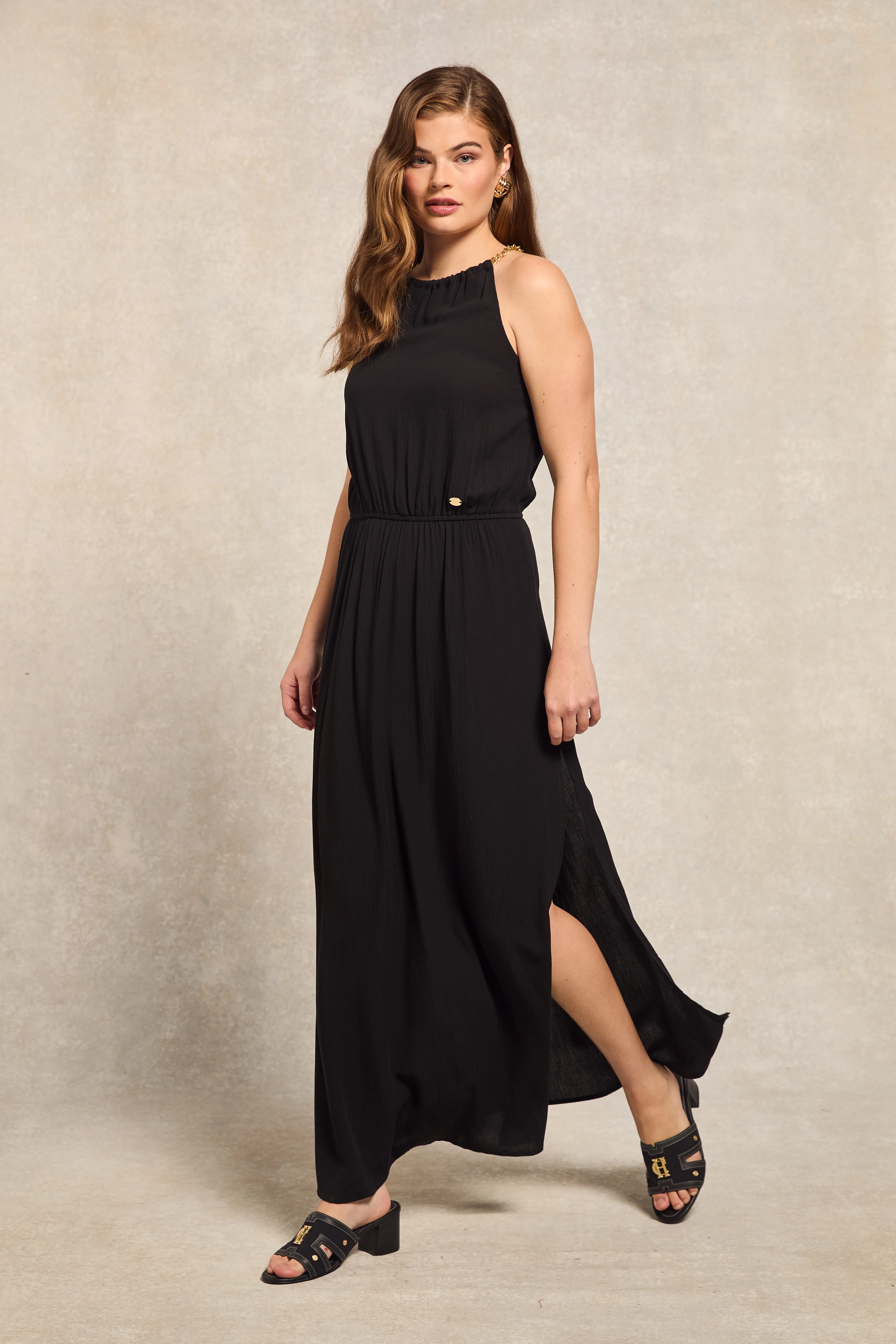 Paloma Maxi Dress (Black) - Image 3