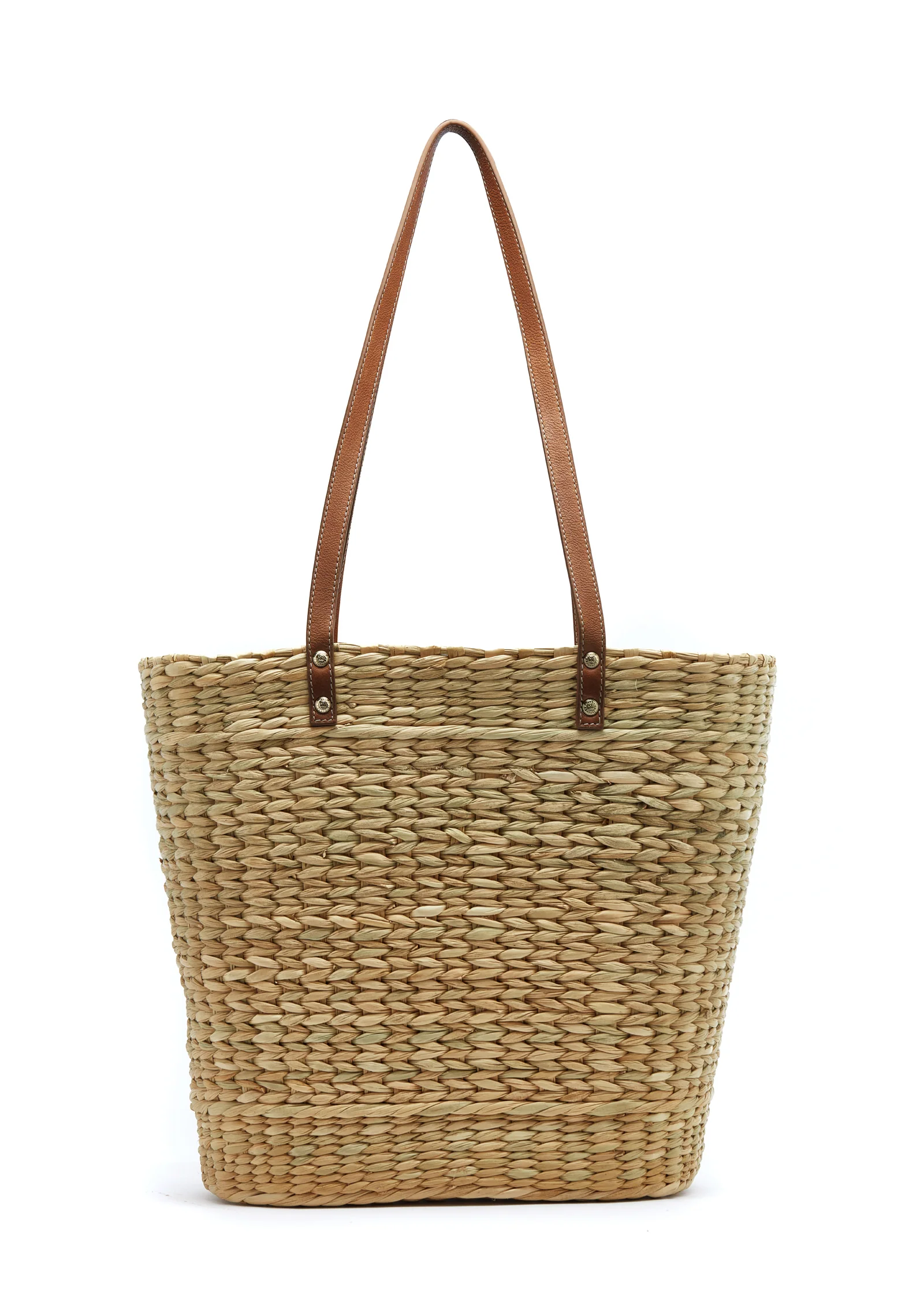 Paloma Straw Tote (Natural Tan) - Image 5