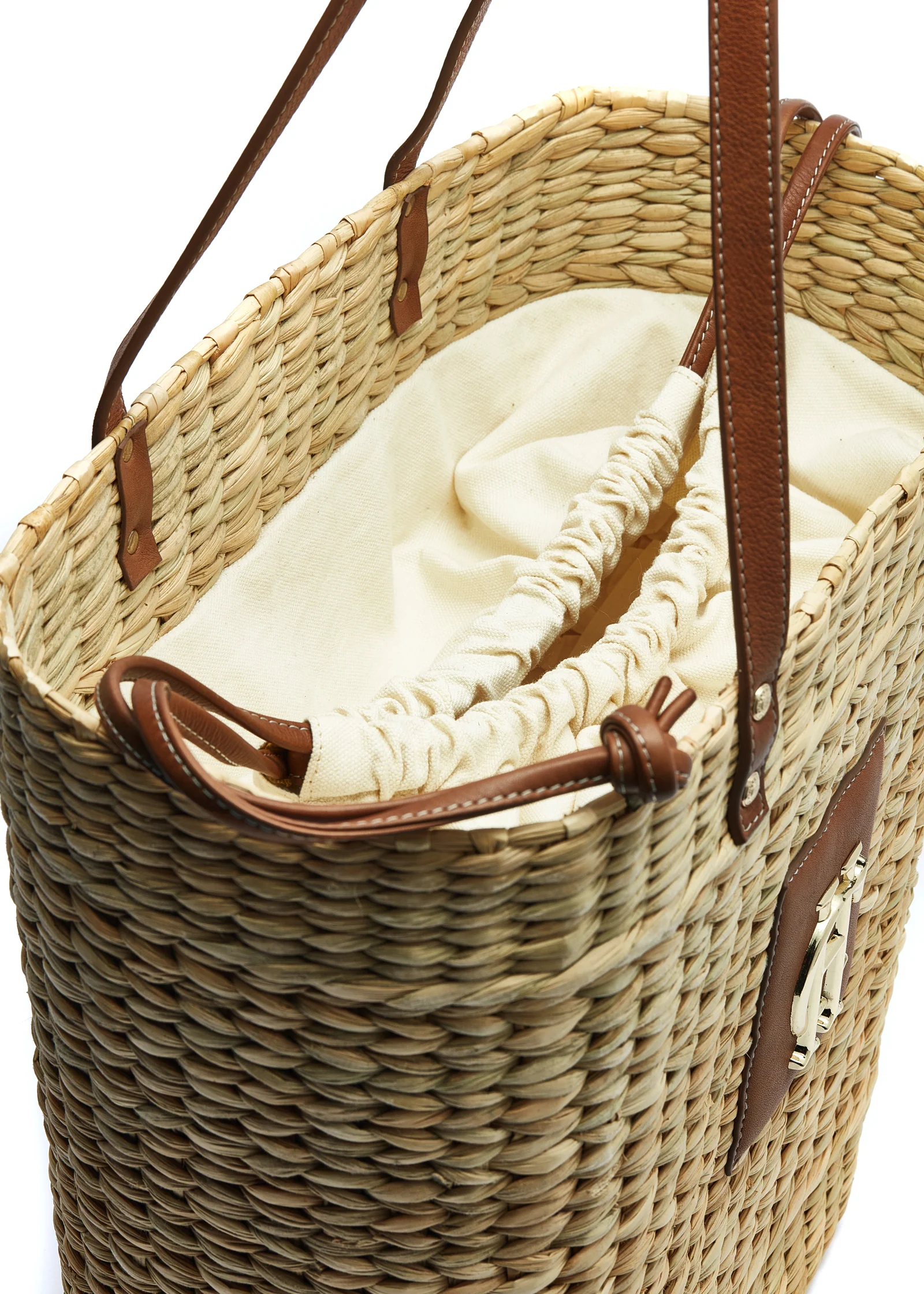 Paloma Straw Tote (Natural Tan) - Image 6