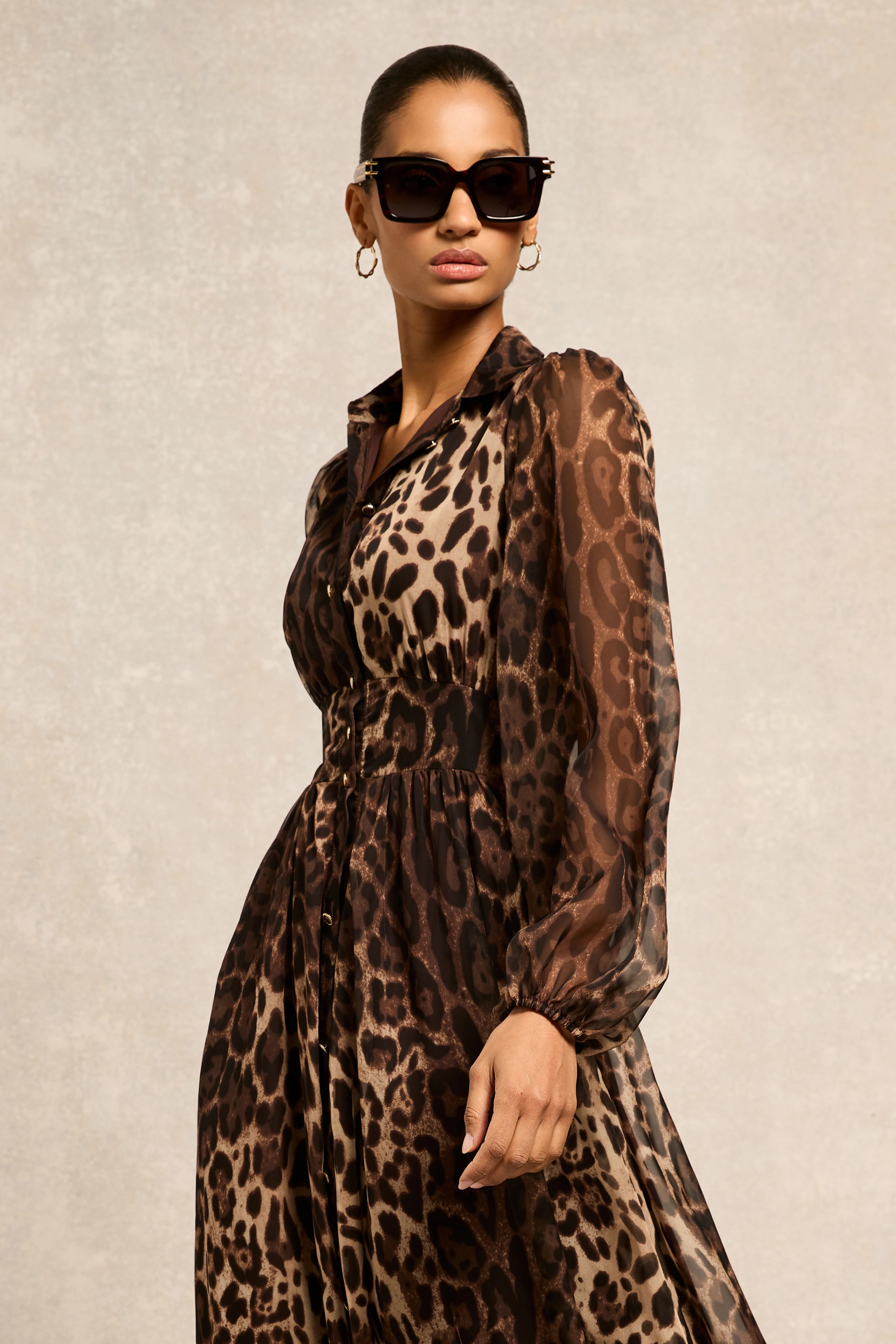Paros Shirt Dress (Leopard Print) - Image 3