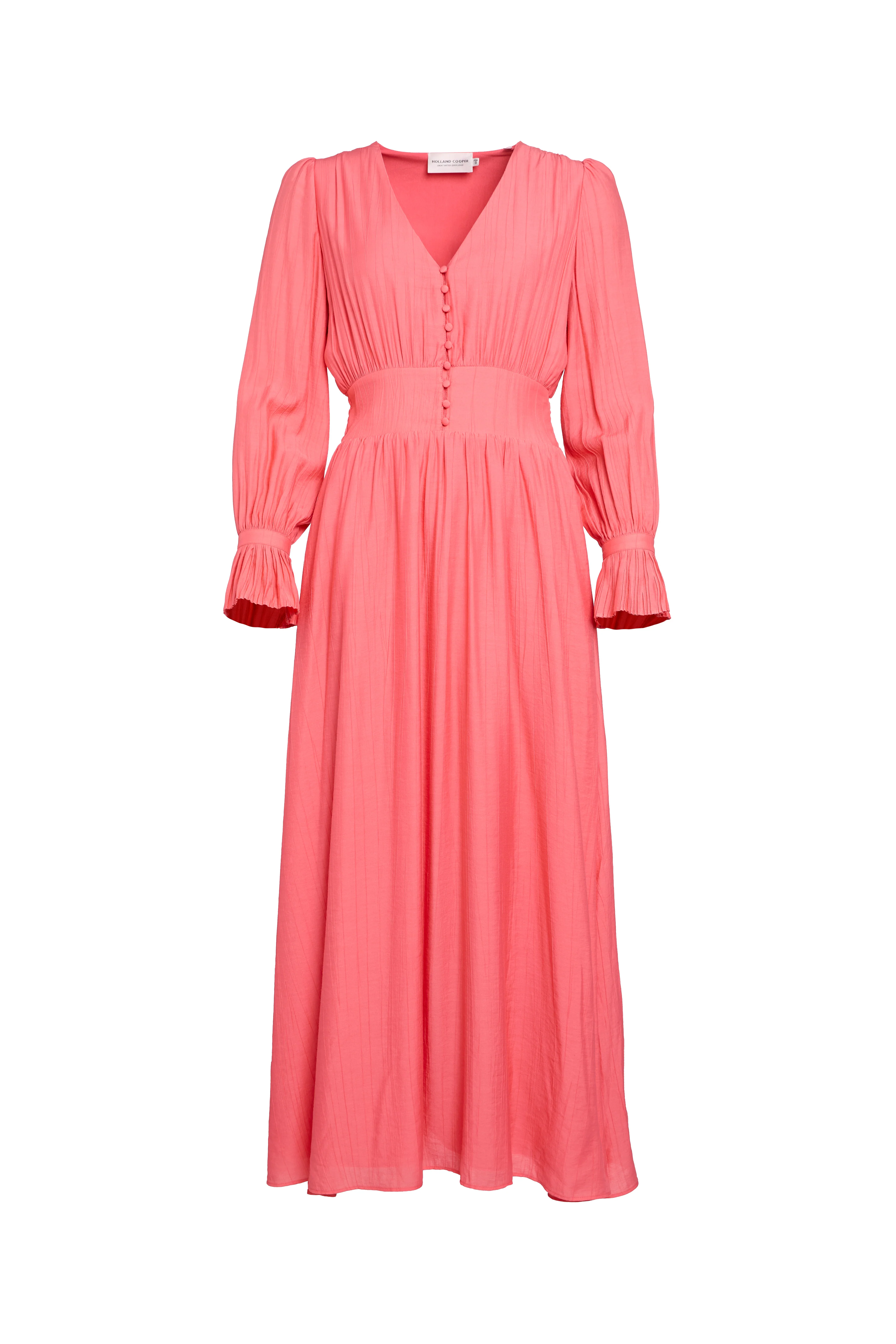 Phoebe V-Neck Maxi Dress (Coral) - Image 4
