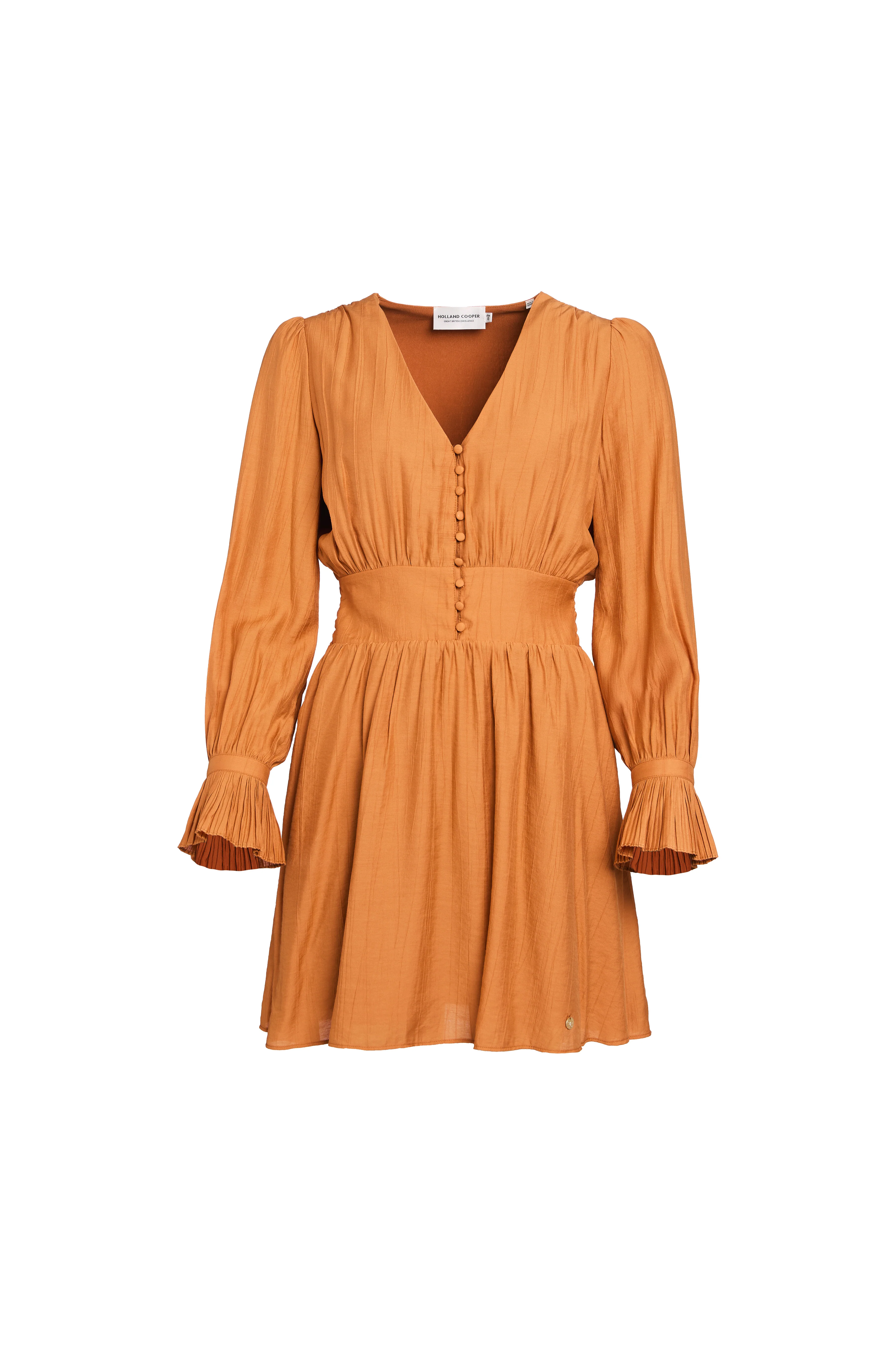 Phoebe V-Neck Mini Dress (Sienna) - Image 4
