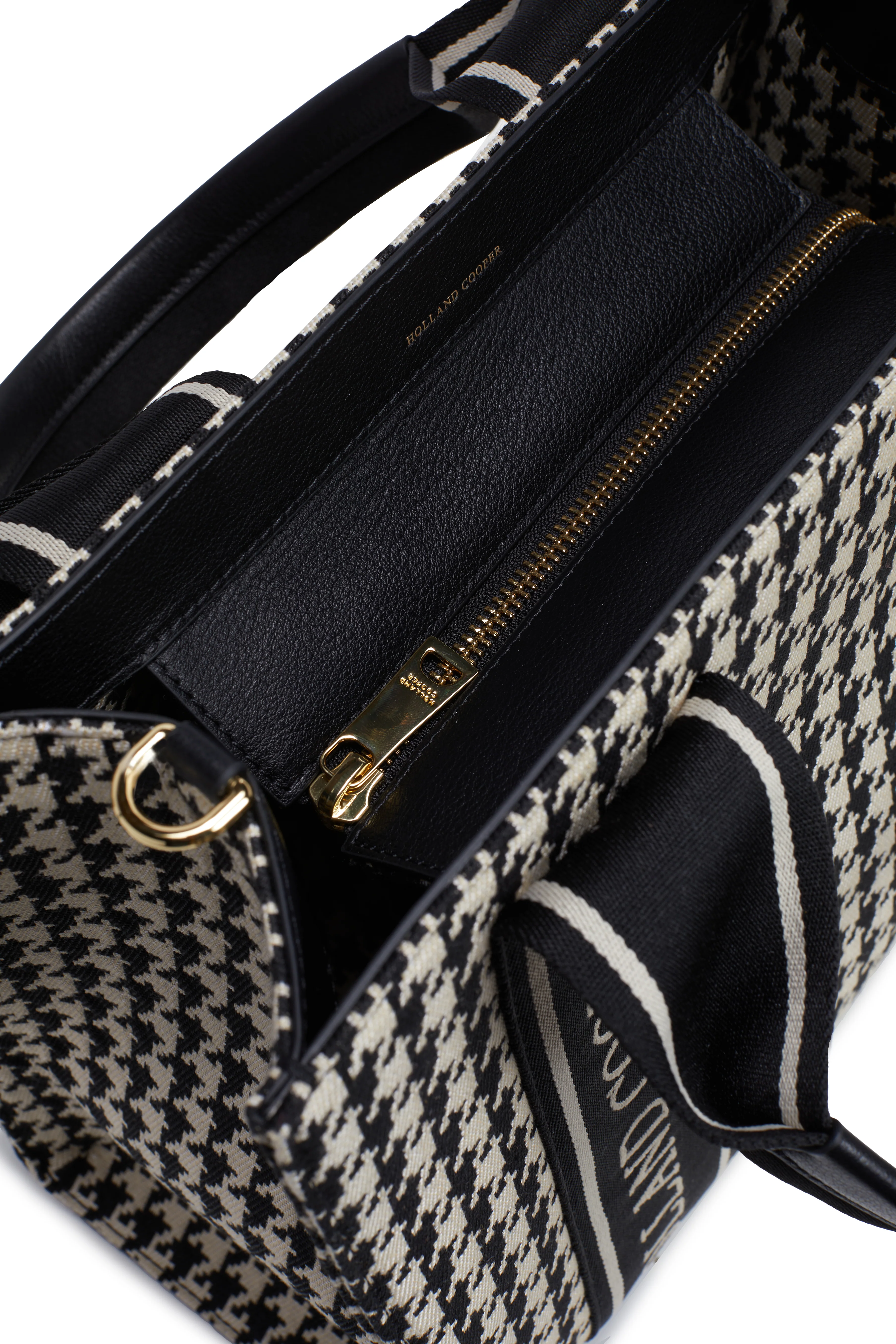 Pimlico Mini Tote (Ecru Houndstooth) - Image 7