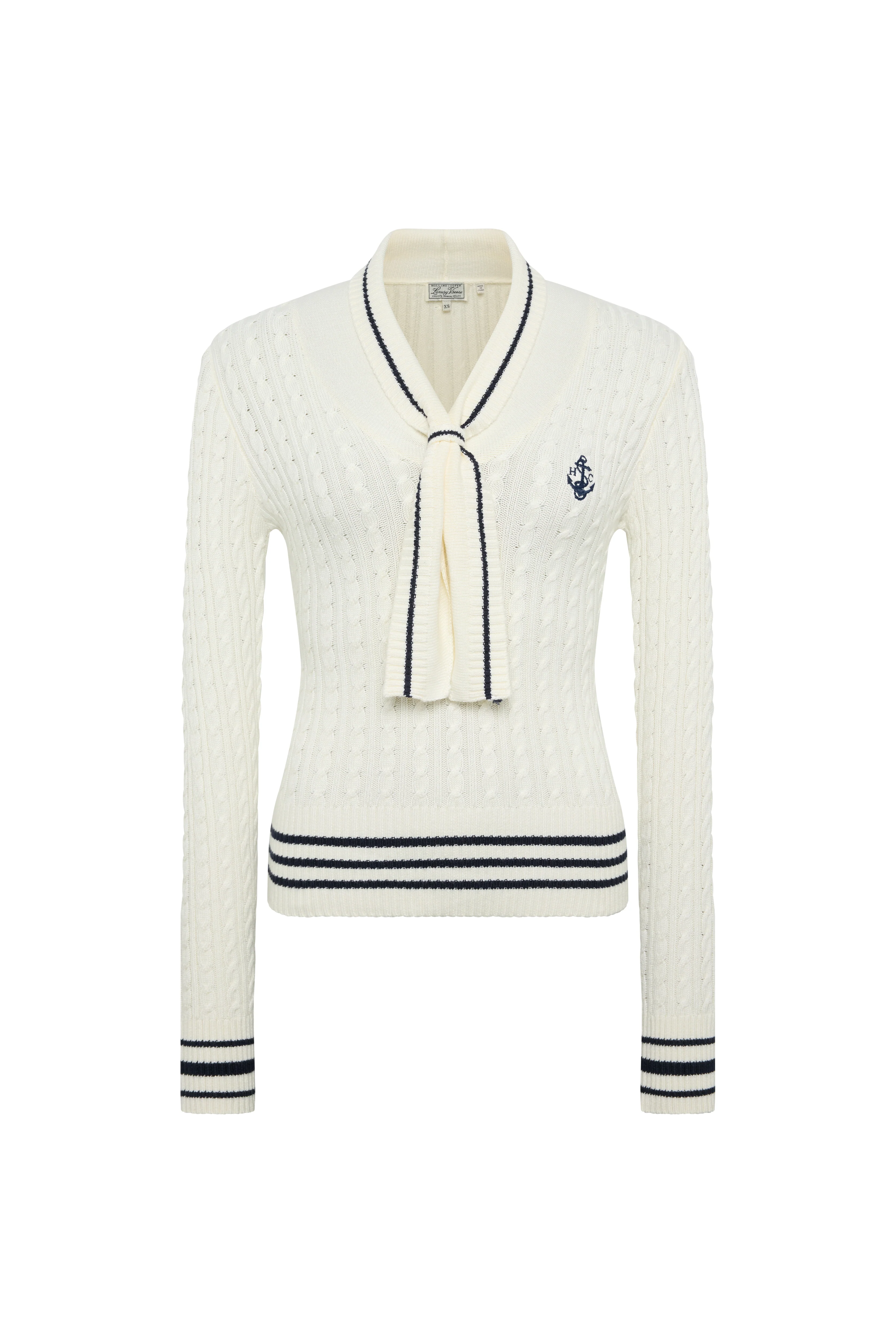 Pippa Knitted Top (Natural Ink Navy) - Image 7