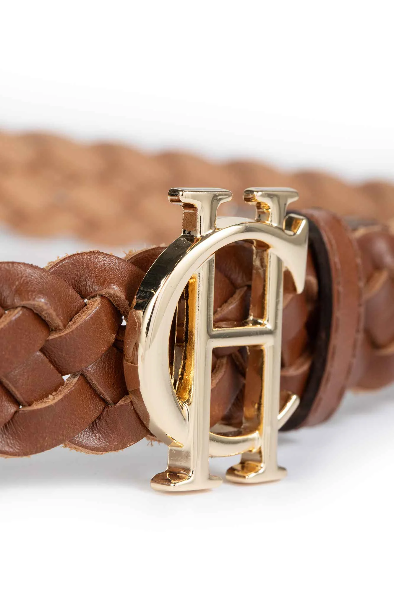 Plaited Slim Belt (Tan) - Image 8
