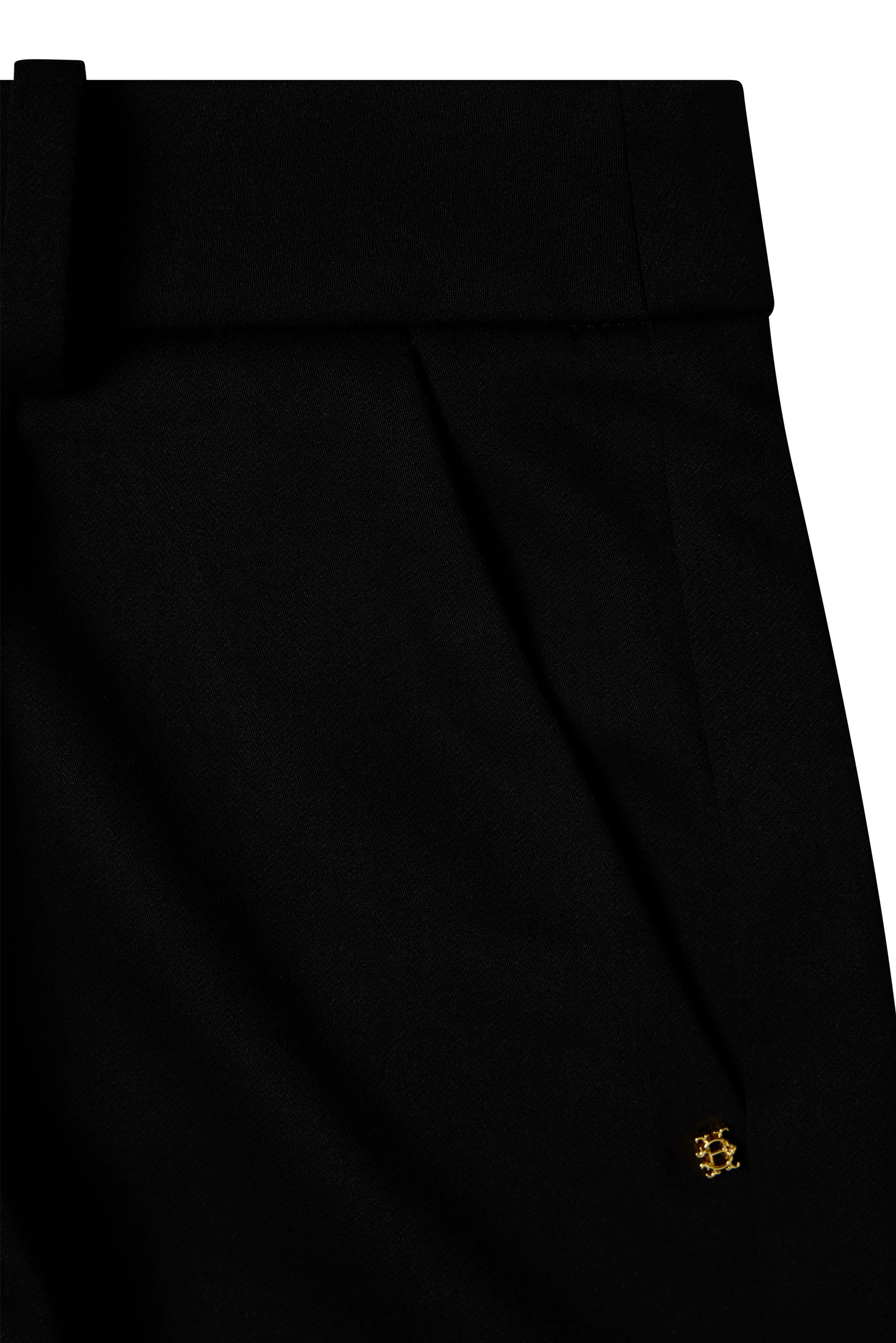 Pleated Wide Leg Short (Black) - Image 7