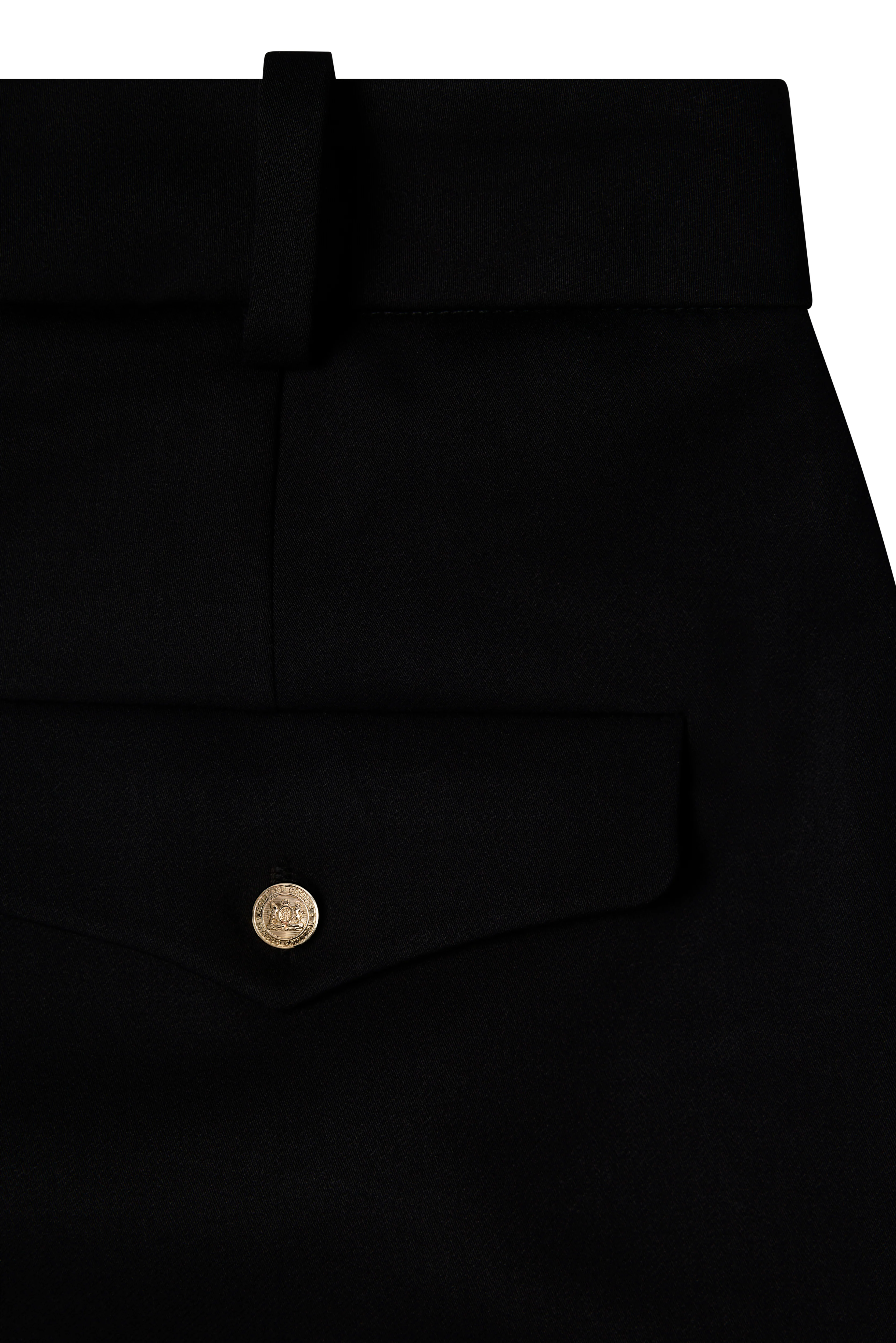 Pleated Wide Leg Short (Black) - Image 8