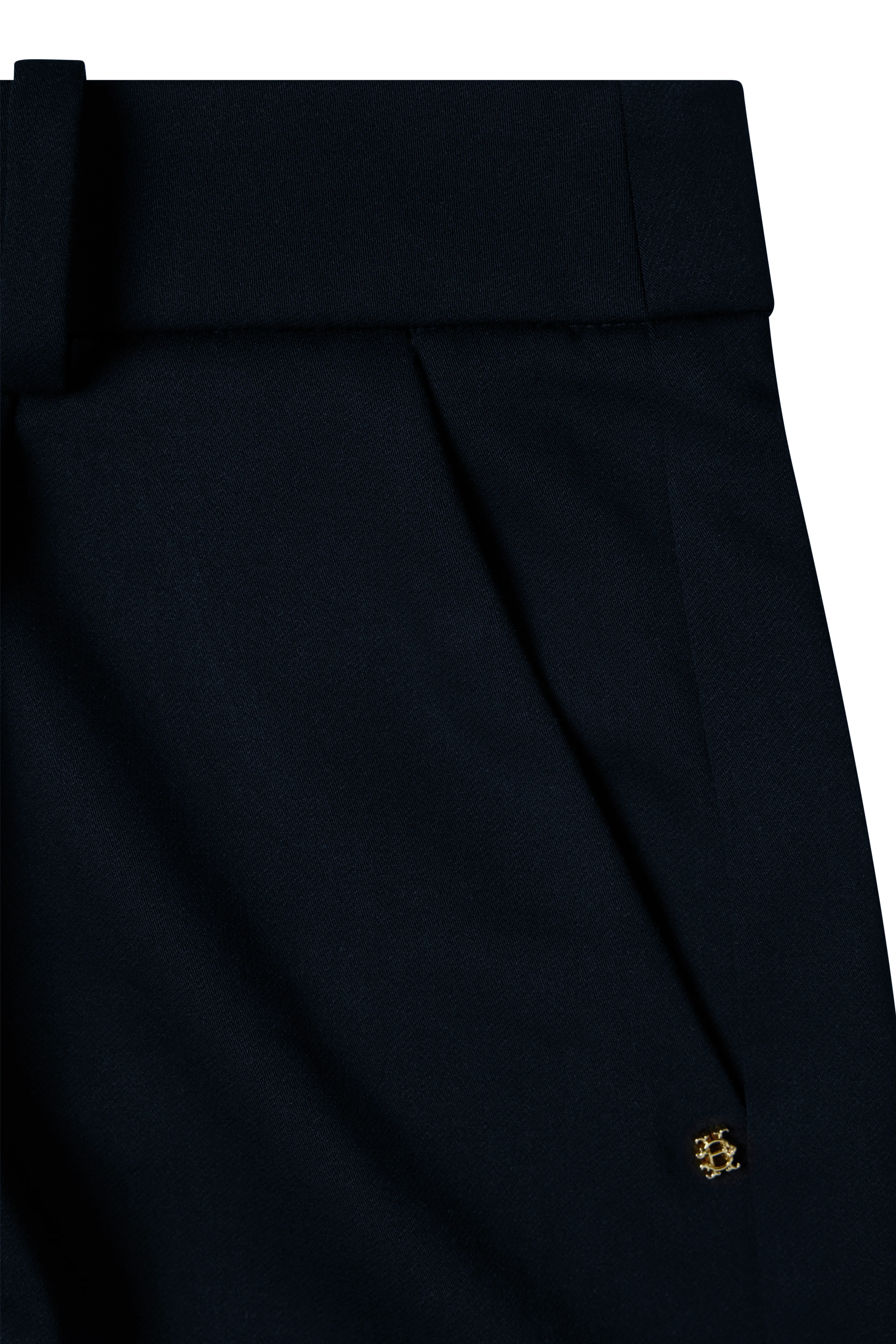 Pleated Wide Leg Short (Ink Navy) - Image 7
