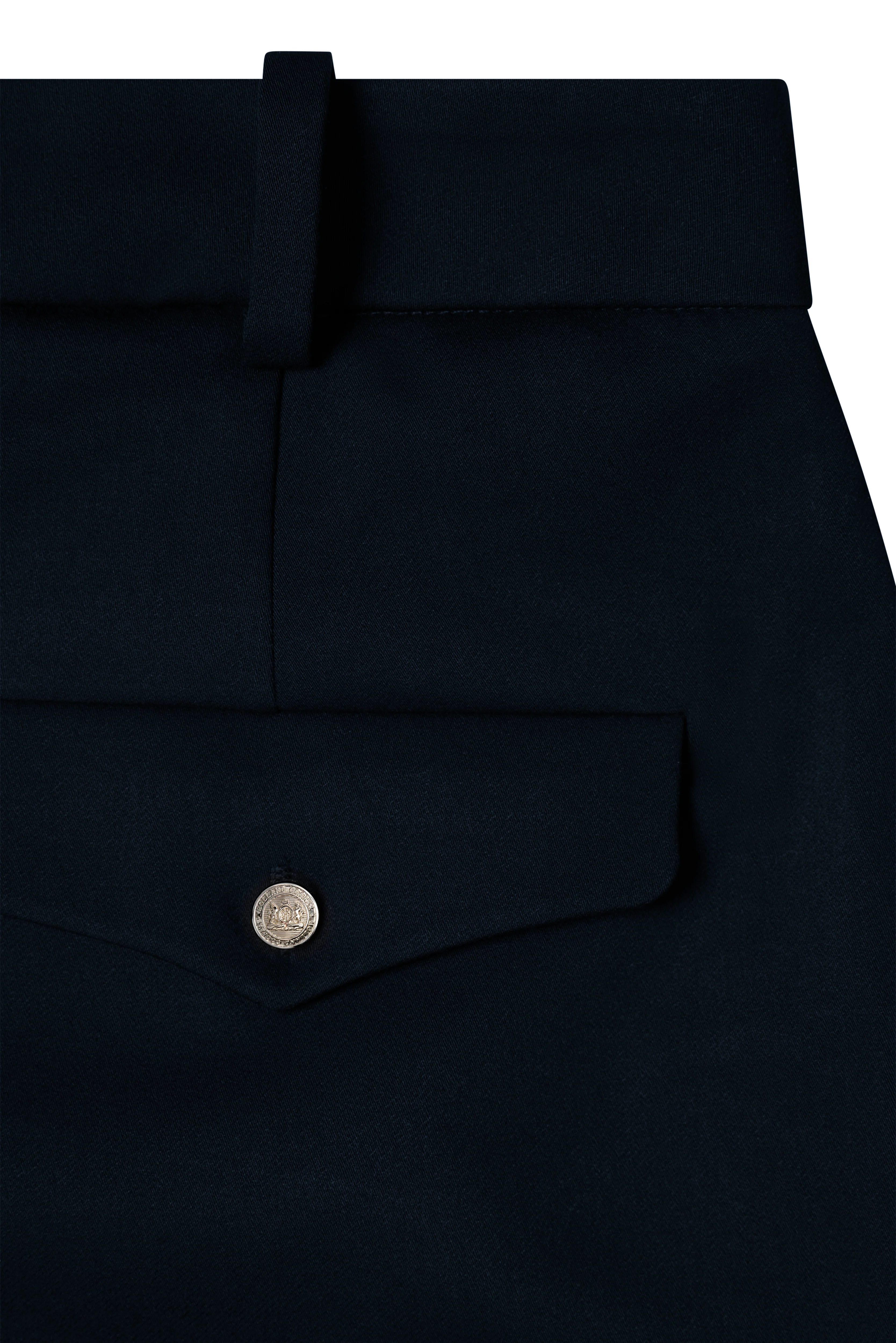Pleated Wide Leg Short (Ink Navy) - Image 8
