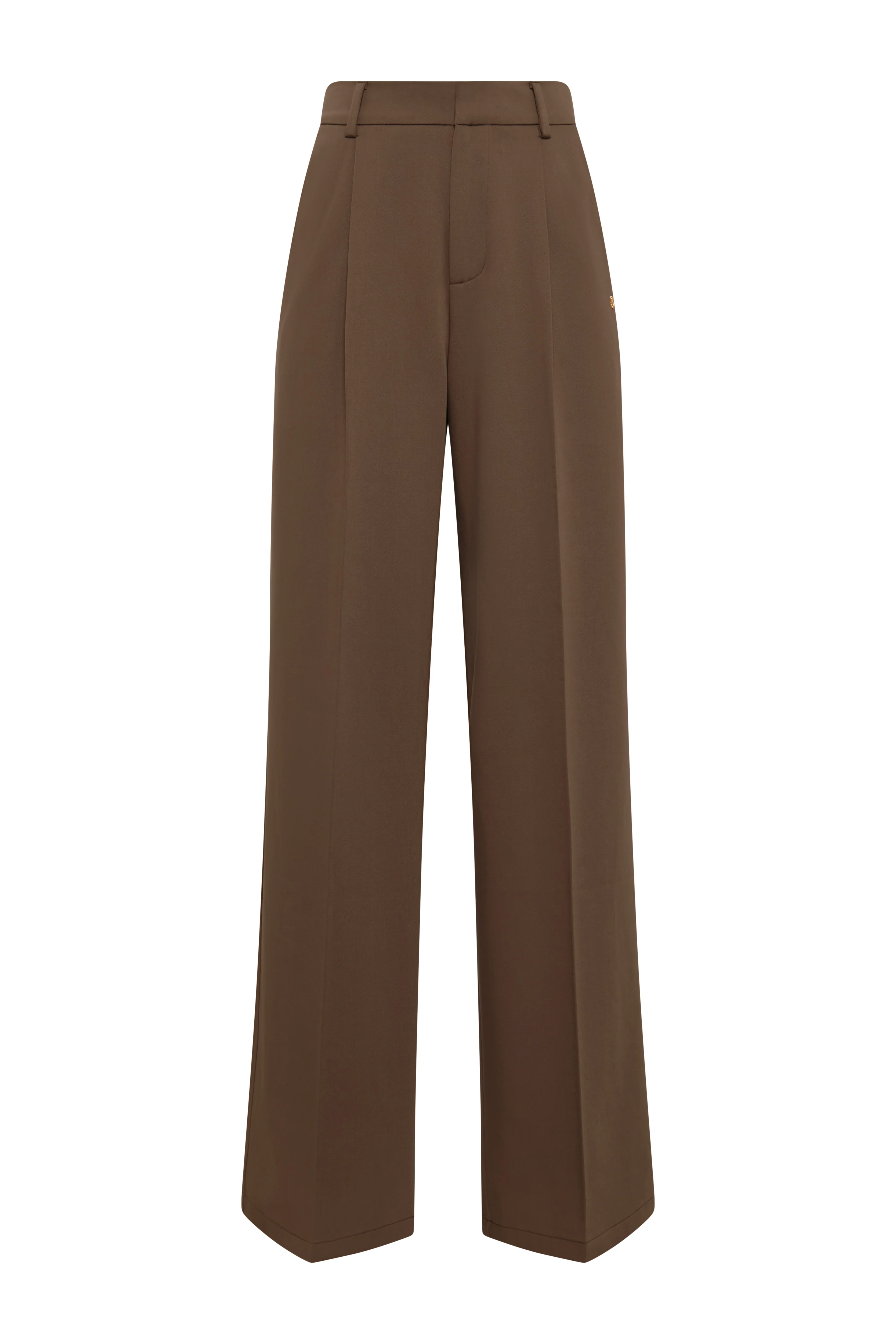Pleated Wide Leg Trouser (Mocha) - Image 5