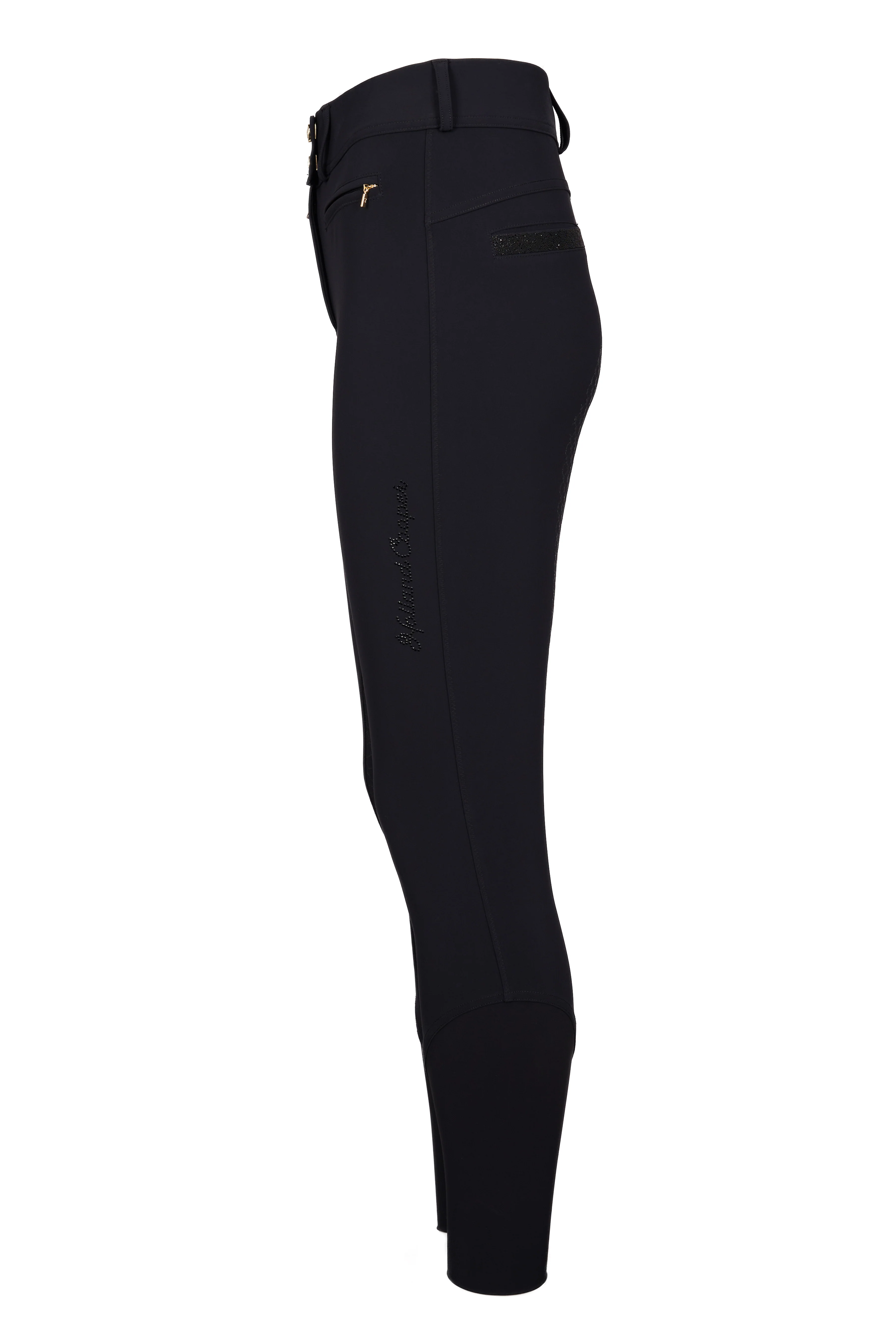 Premium Mid Rise Breeches (Black) - Image 8