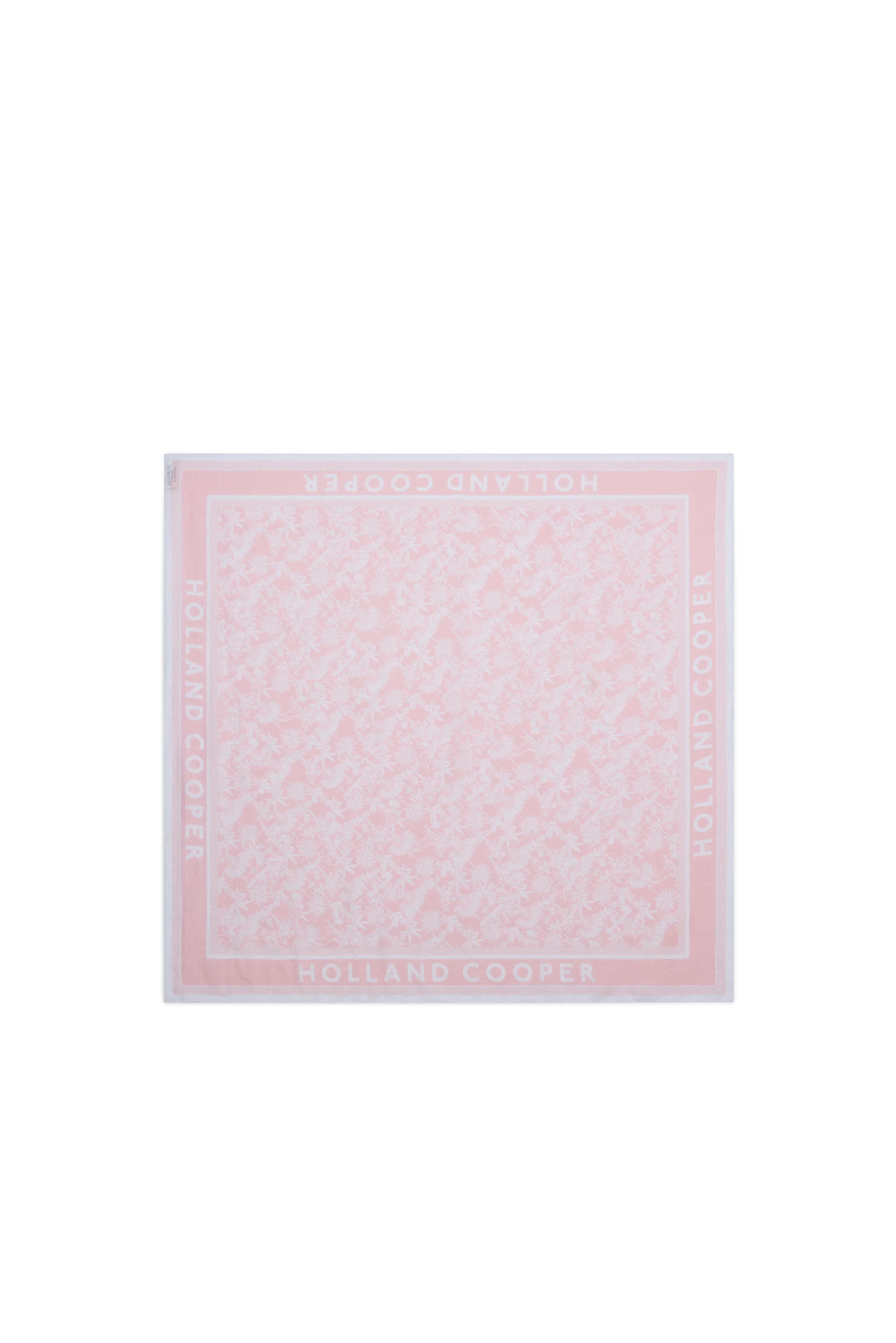Provence Fine Silk Scarf (Pink Palms) - Image 2