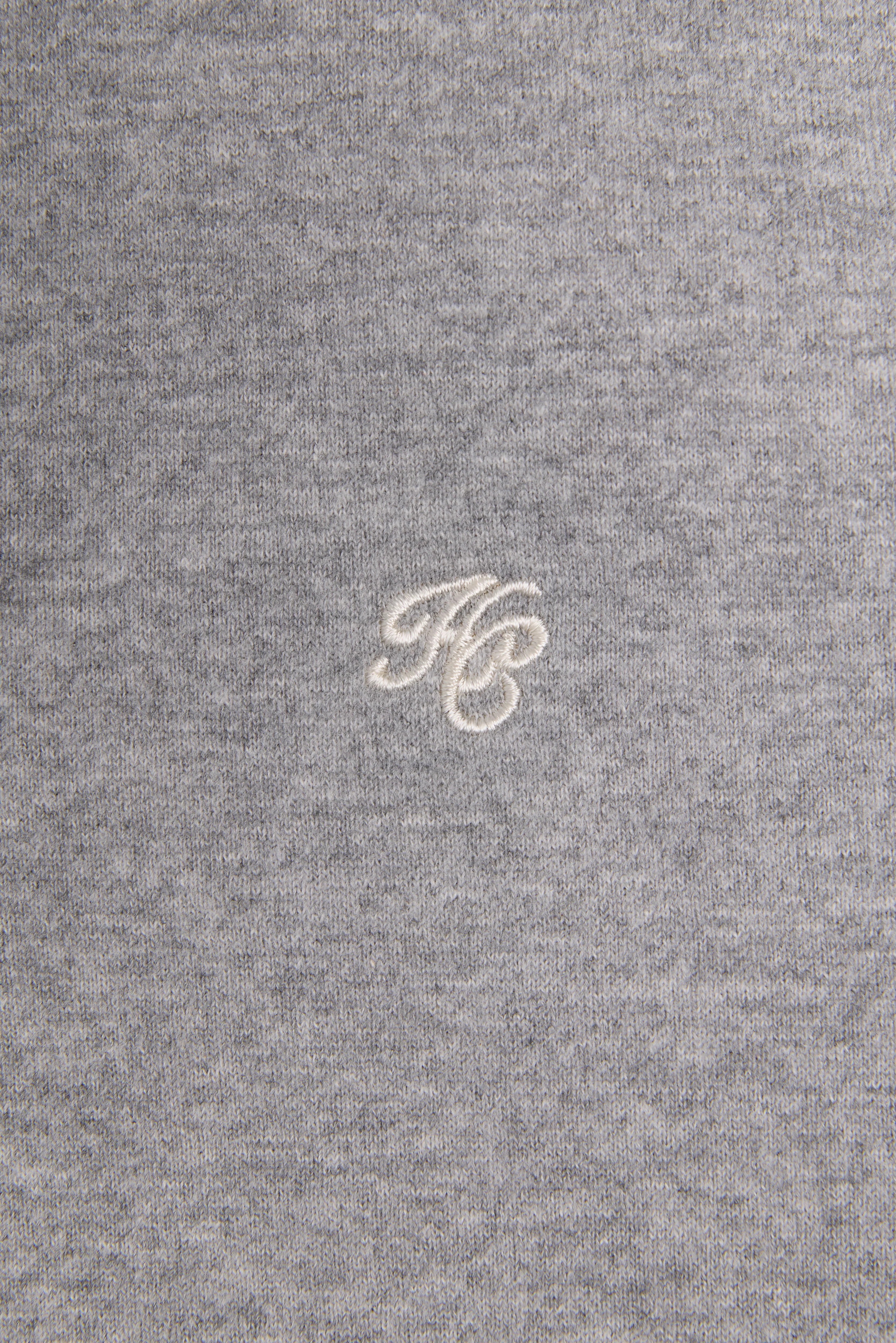 Men's Quarter Zip Sweat (Grey Marl) - Image 8
