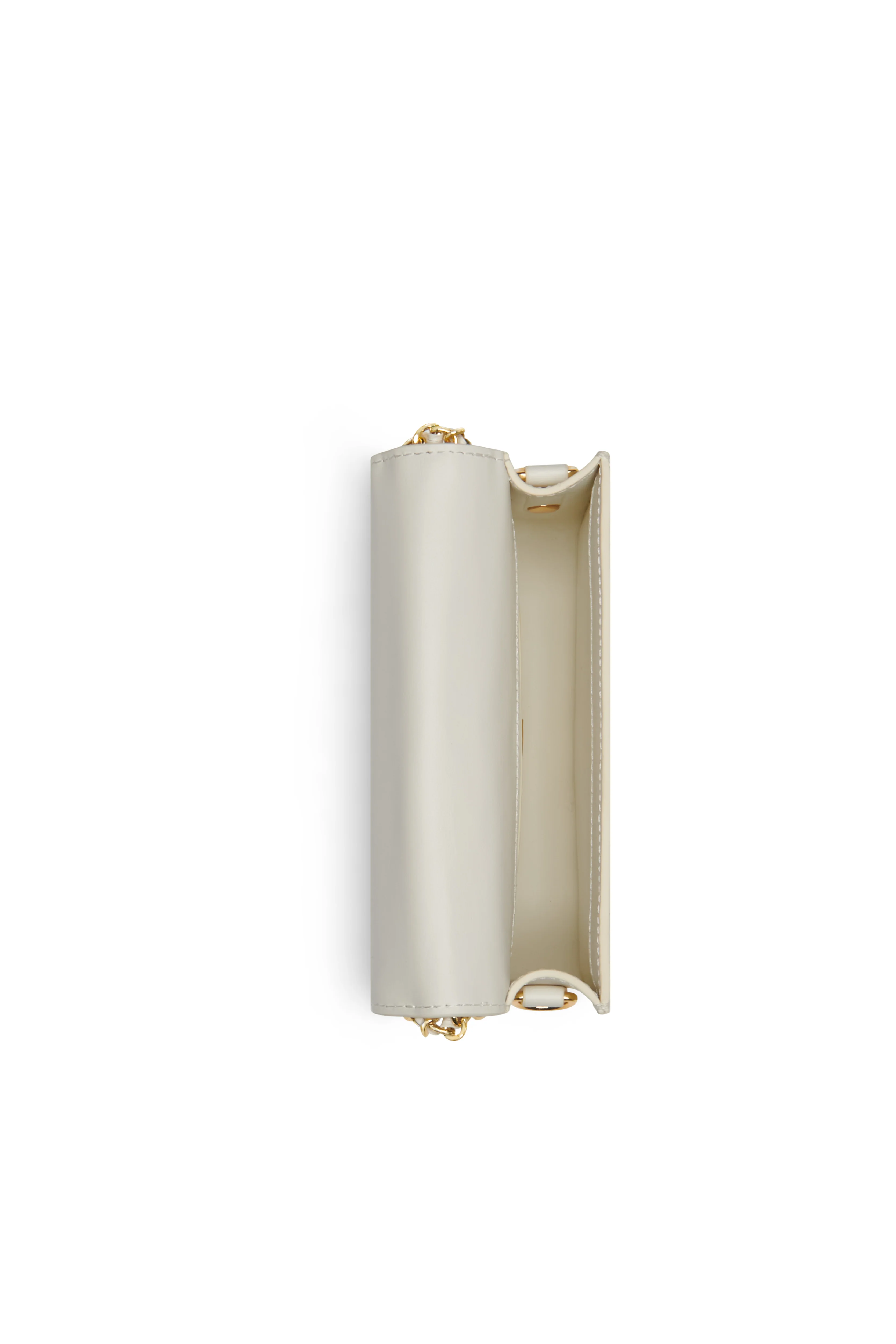 Quilted Chain Crossbody Bag (Cream) - Image 7