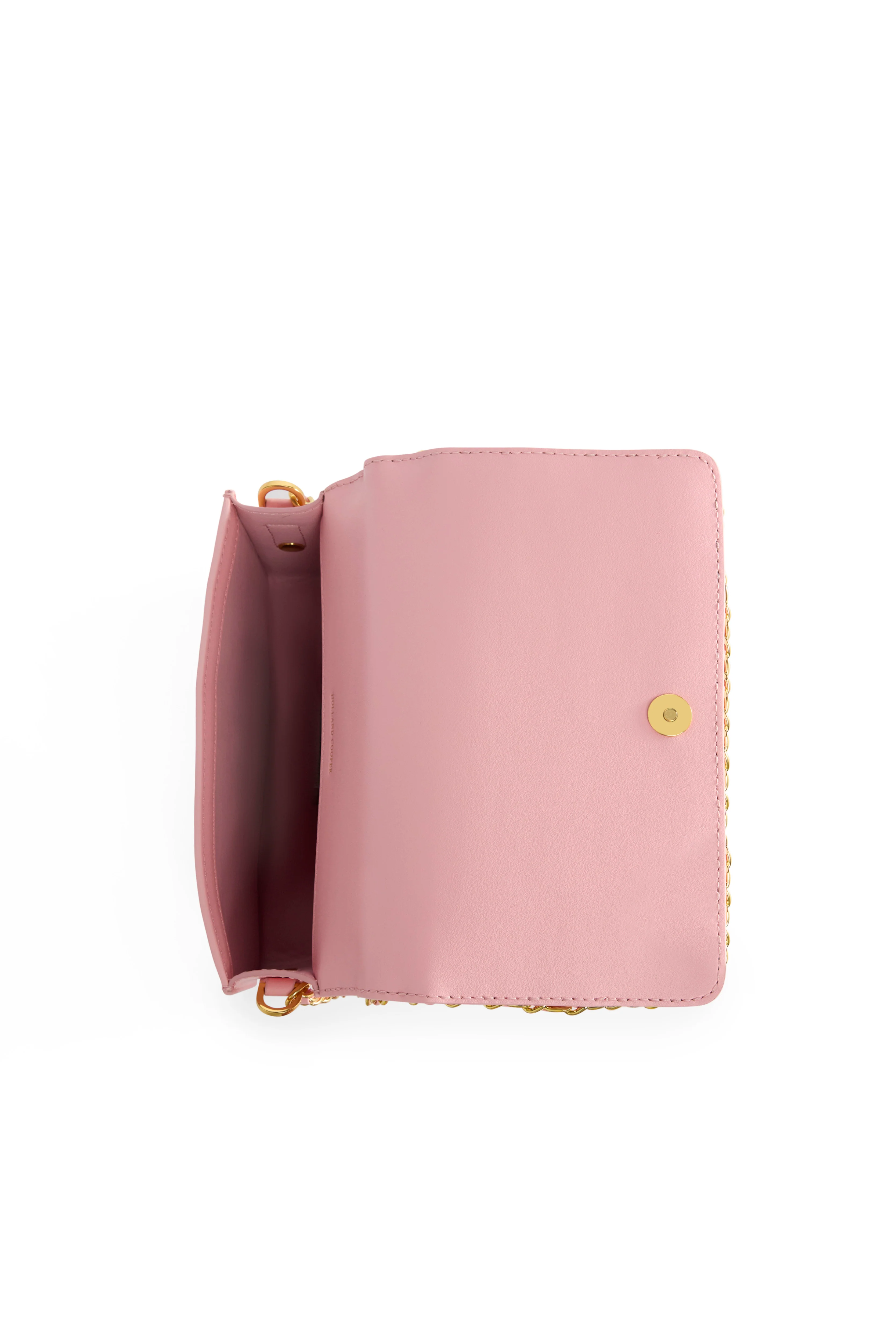 Quilted Chain Crossbody Bag (Peony) - Image 8