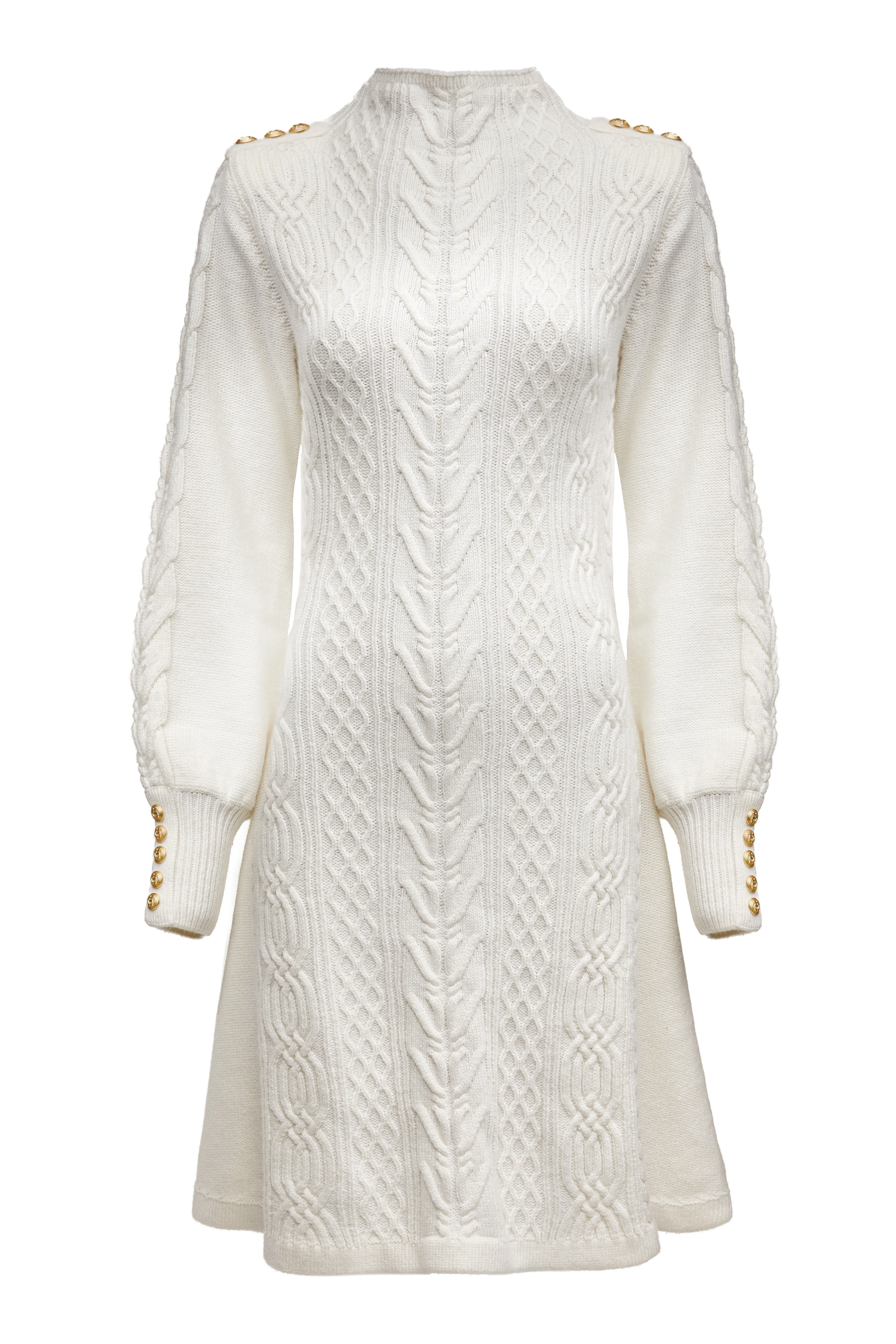 Rachel Mini Dress (Oyster) - Image 4