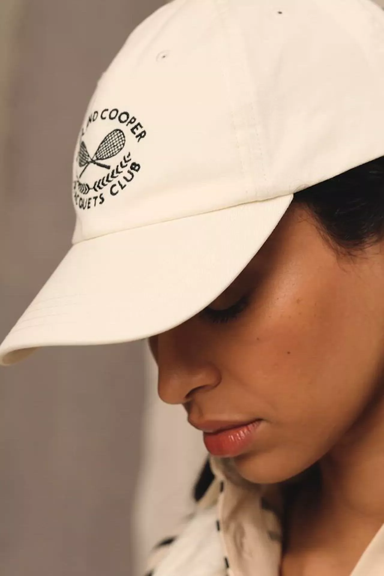 Racquets Cap (Ecru Navy) - Image 5