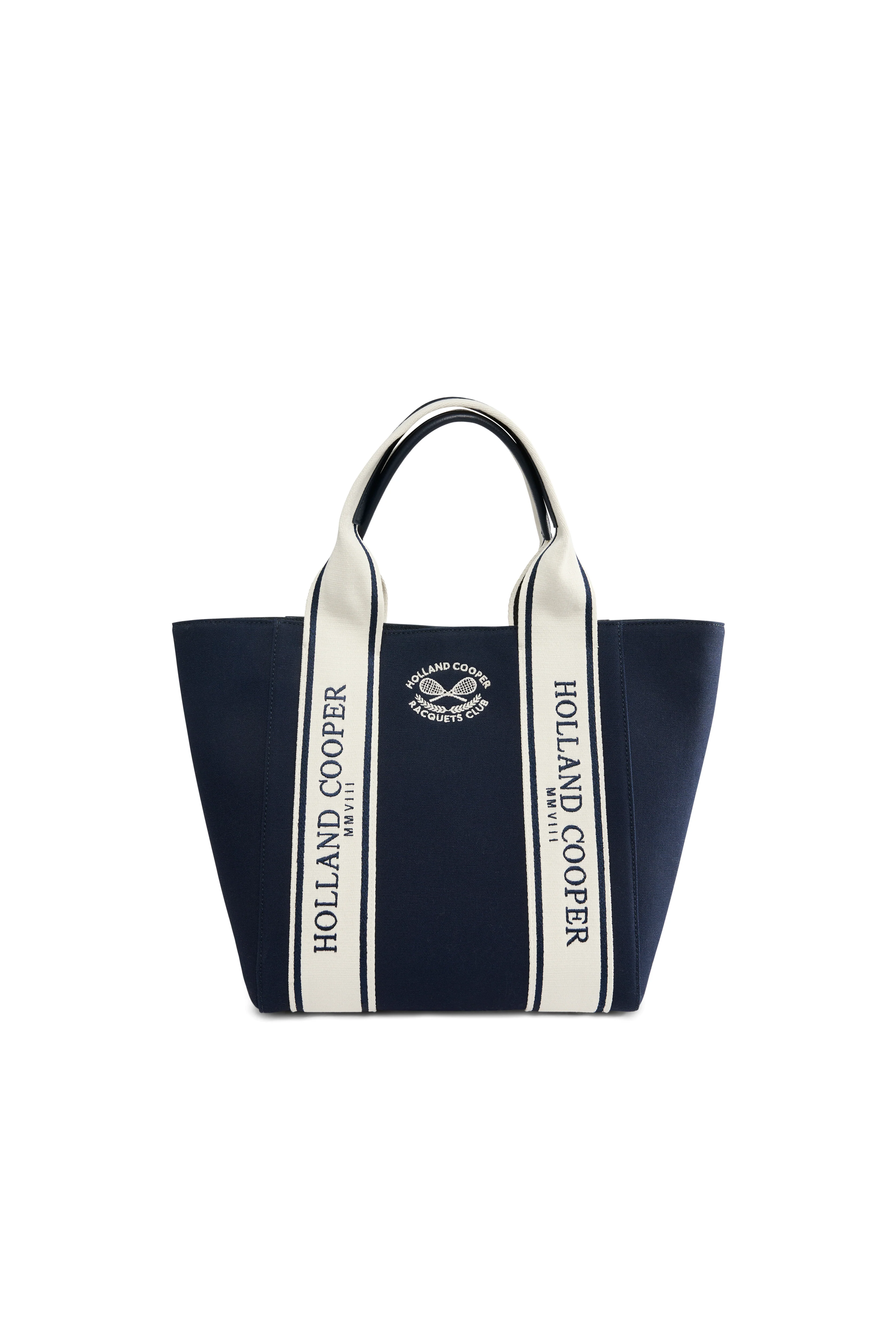 Racquets Tote (Washed Navy Ecru)