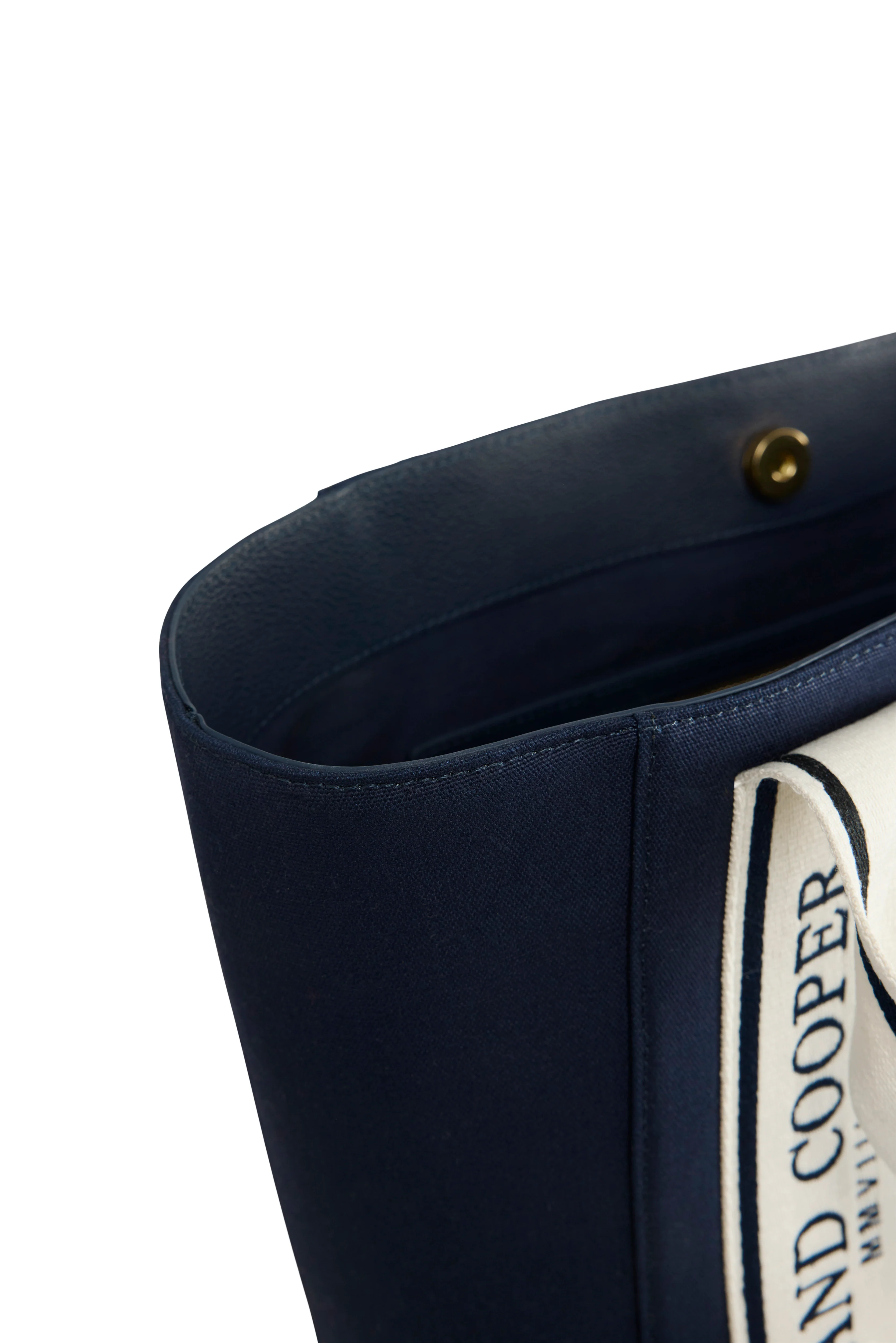 Racquets Tote (Washed Navy Ecru) - Image 8