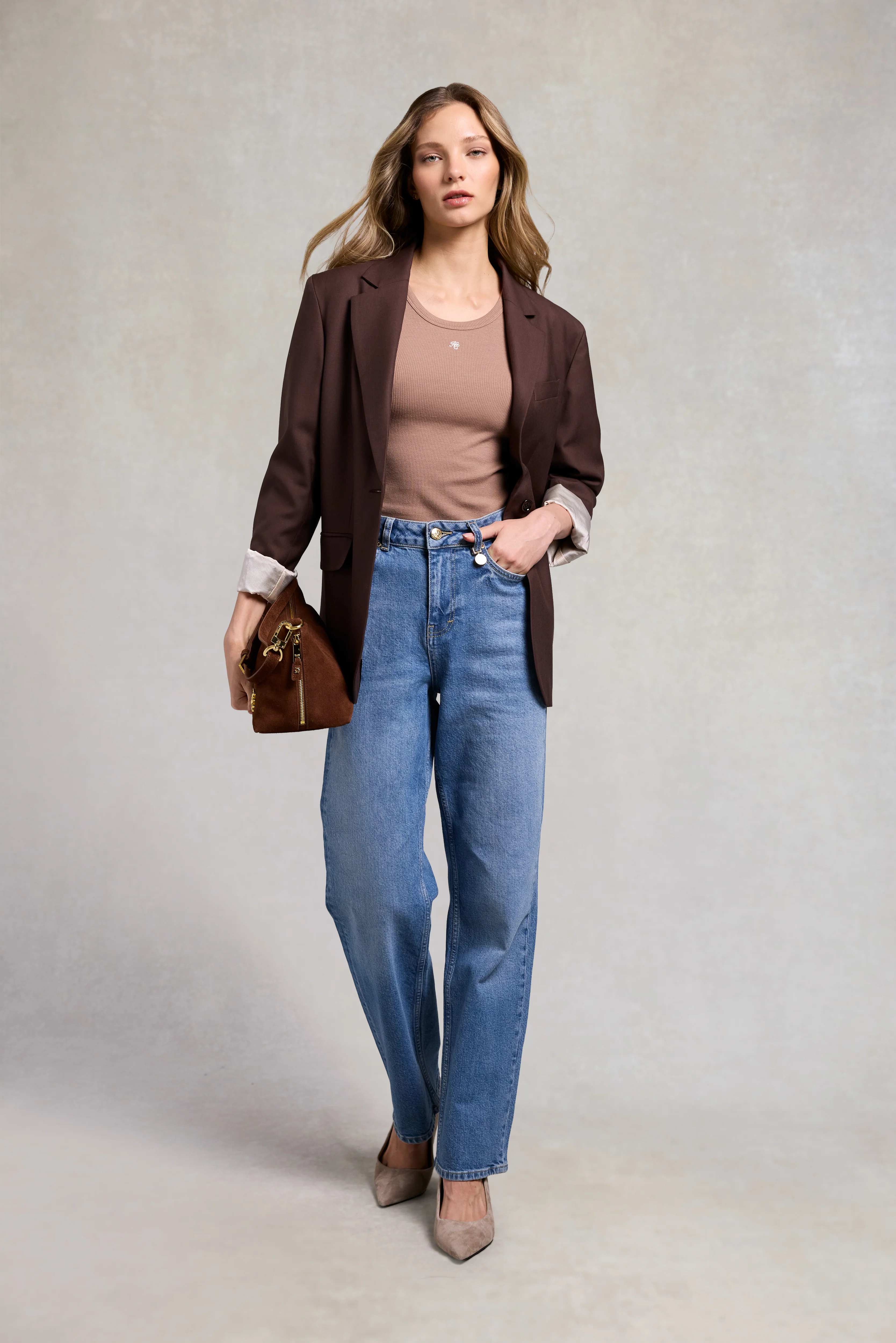 Rebecca Rib Tank (Latte) - Image 3