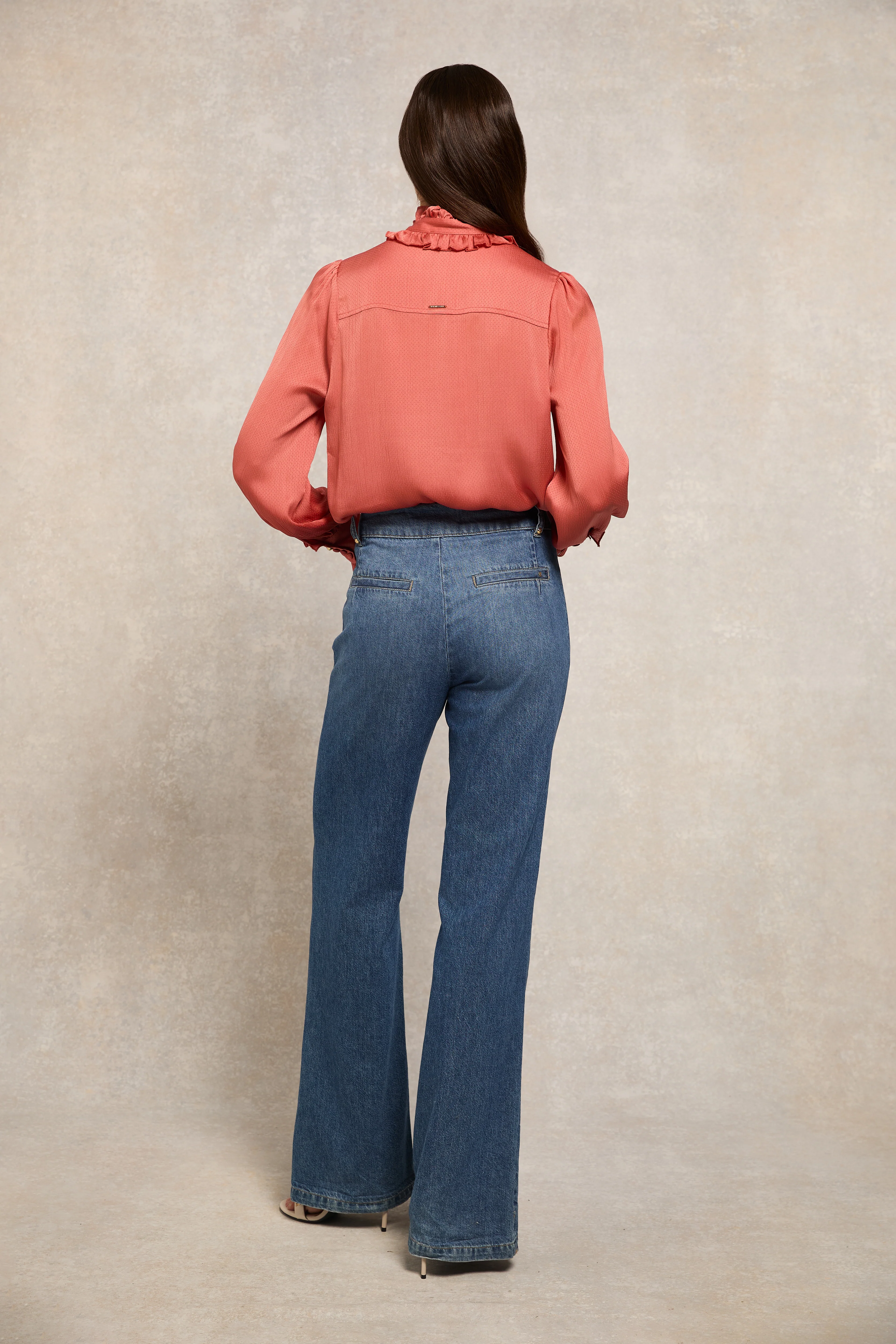 Rebecca Ruffle Blouse (Cinder Rose) - Image 5