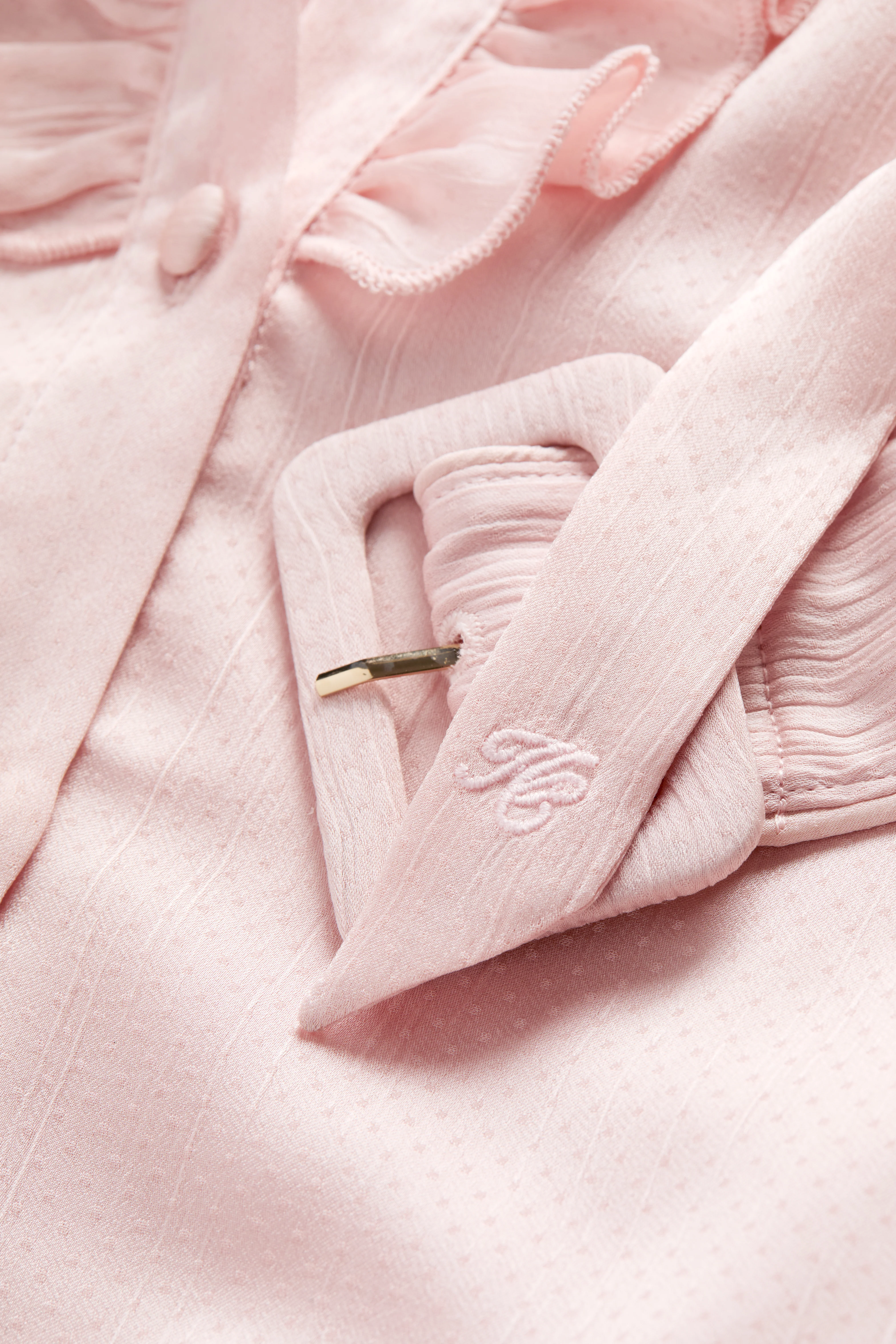 Rebecca Ruffle Dress (Blush) - Image 7