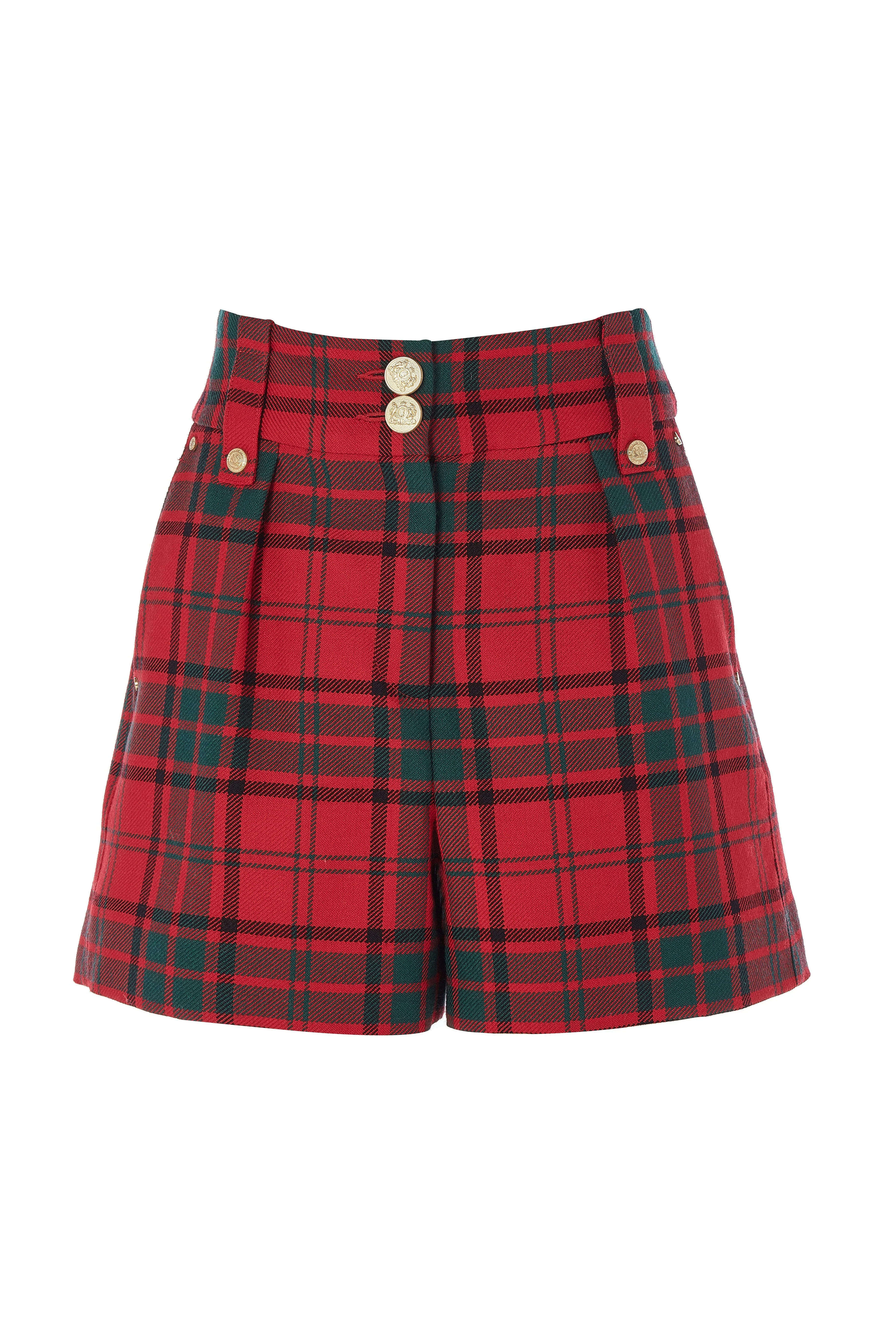 Luxe Tailored Short (Red Tartan) - Image 4