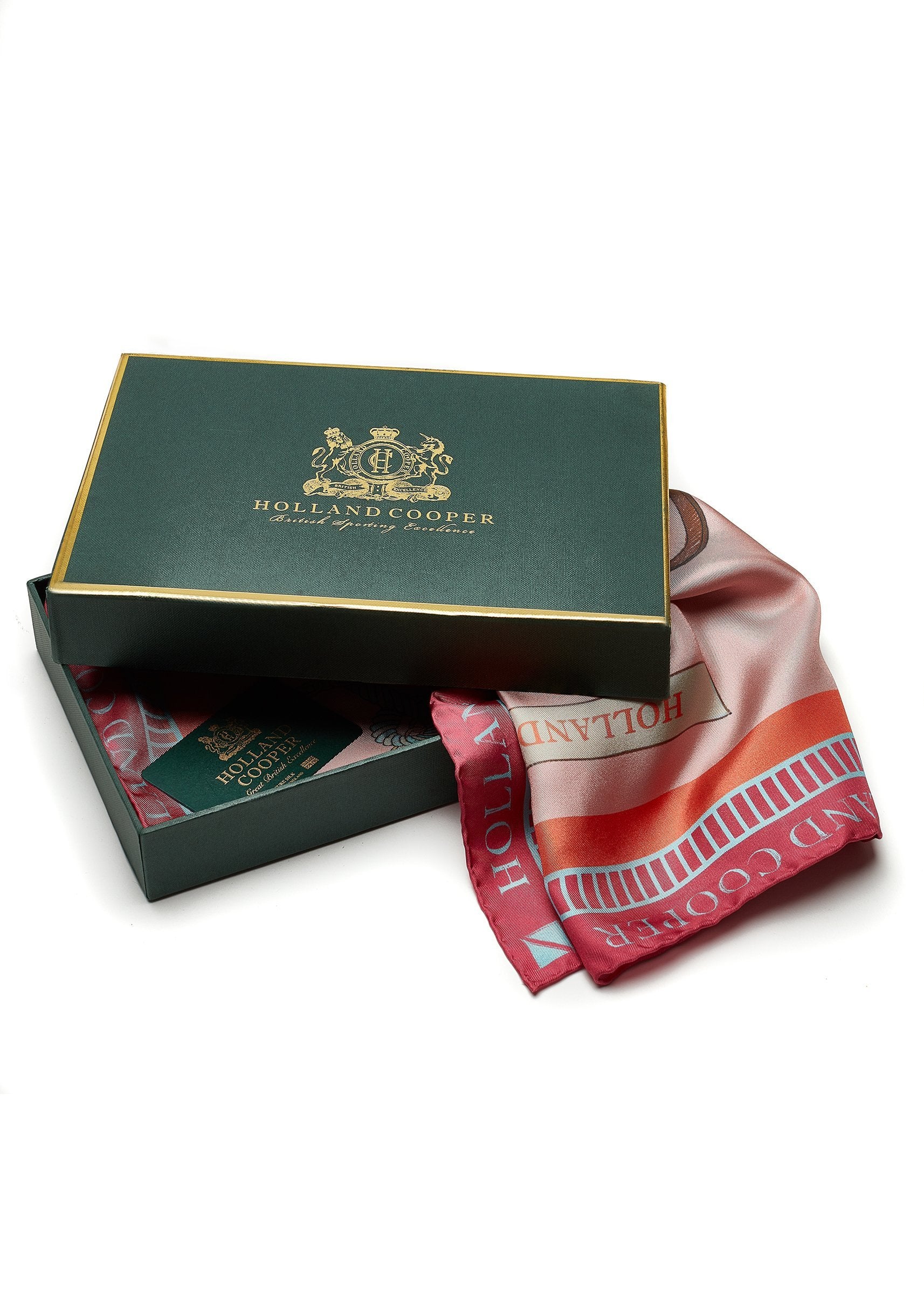 Regal Horse Silk Scarf (Coral) - Image 6