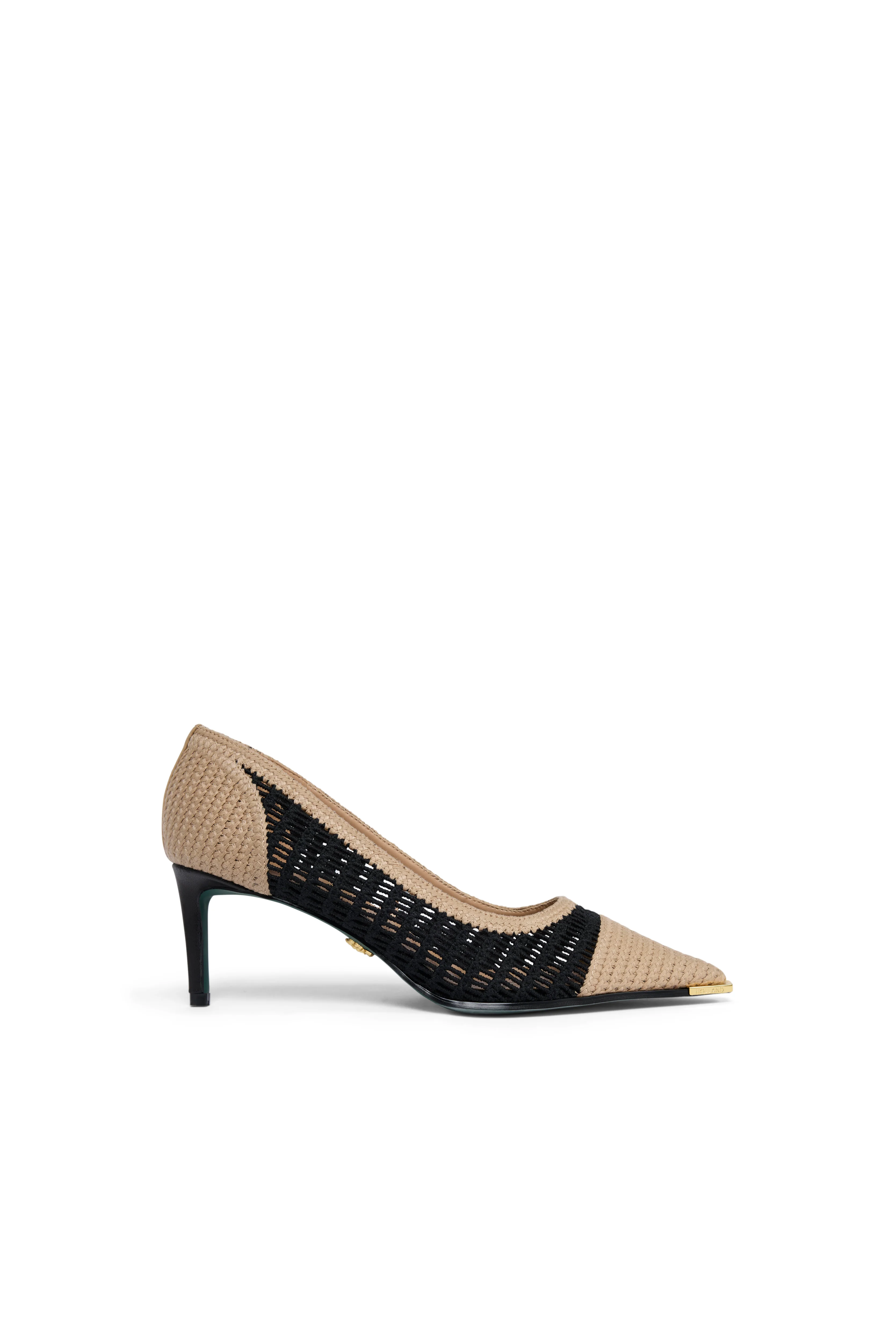 Wear All Day Regency Heel (Black Tan Rattan)