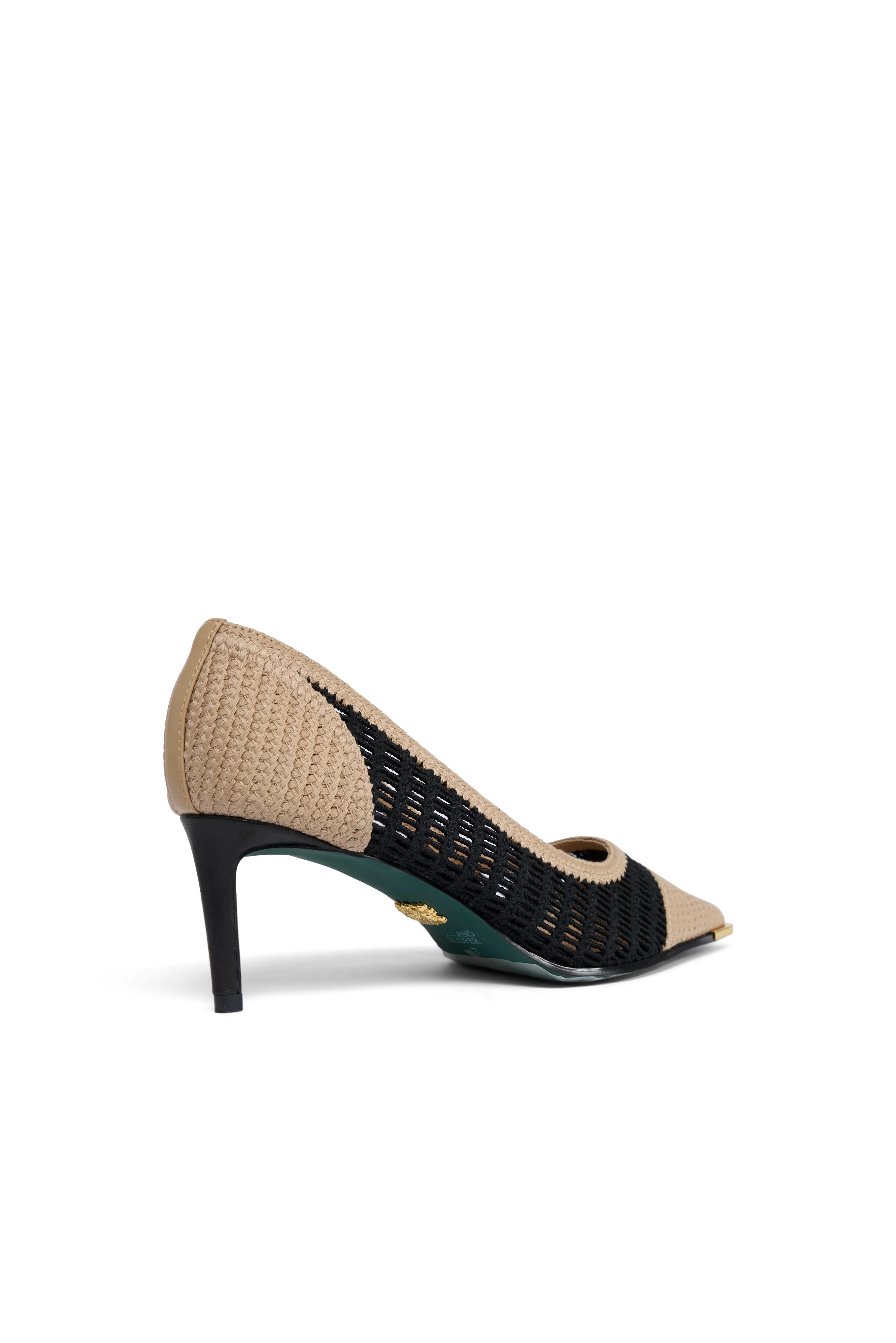 Wear All Day Regency Heel (Black Tan Rattan) - Image 4