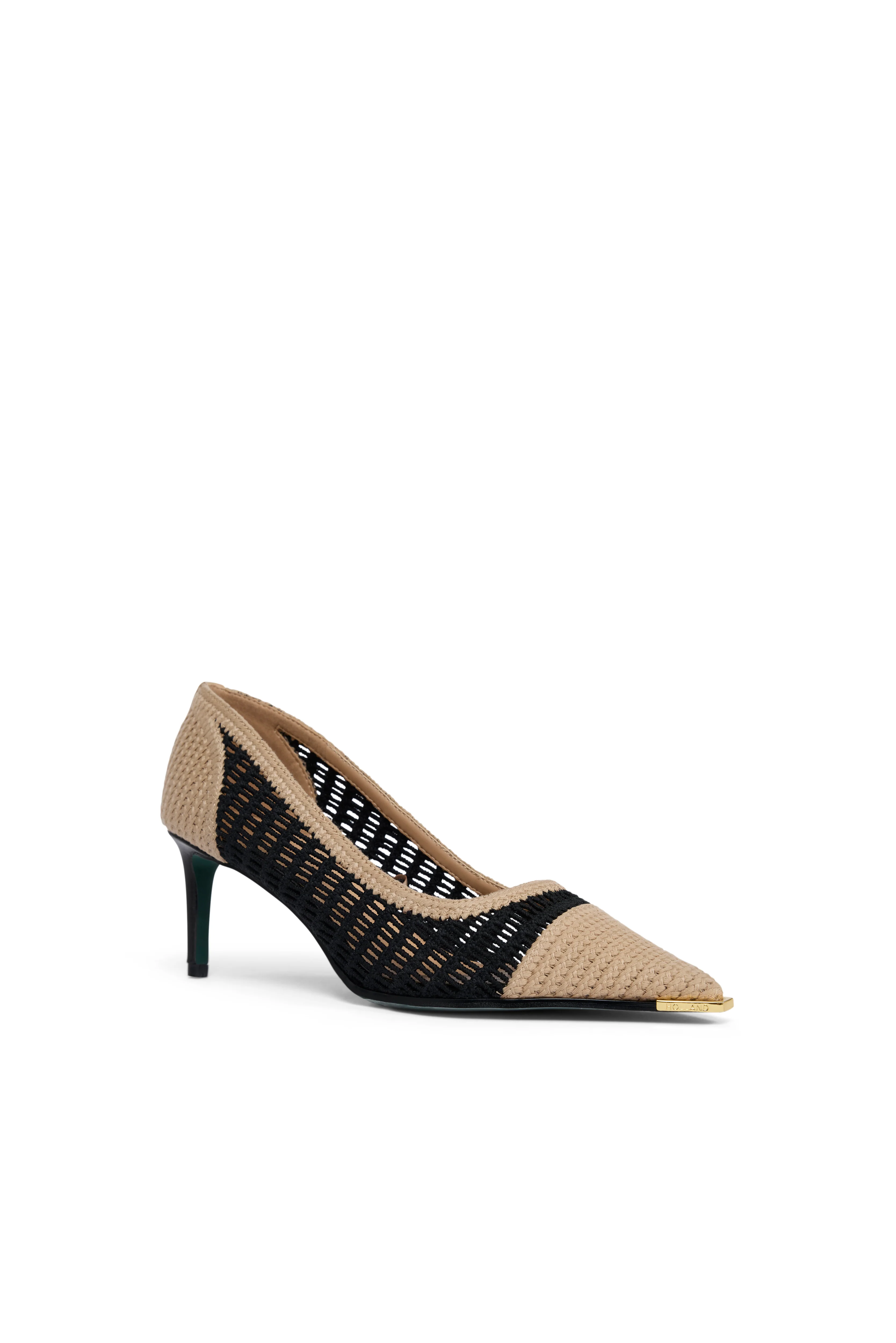 Wear All Day Regency Heel (Black Tan Rattan) - Image 9