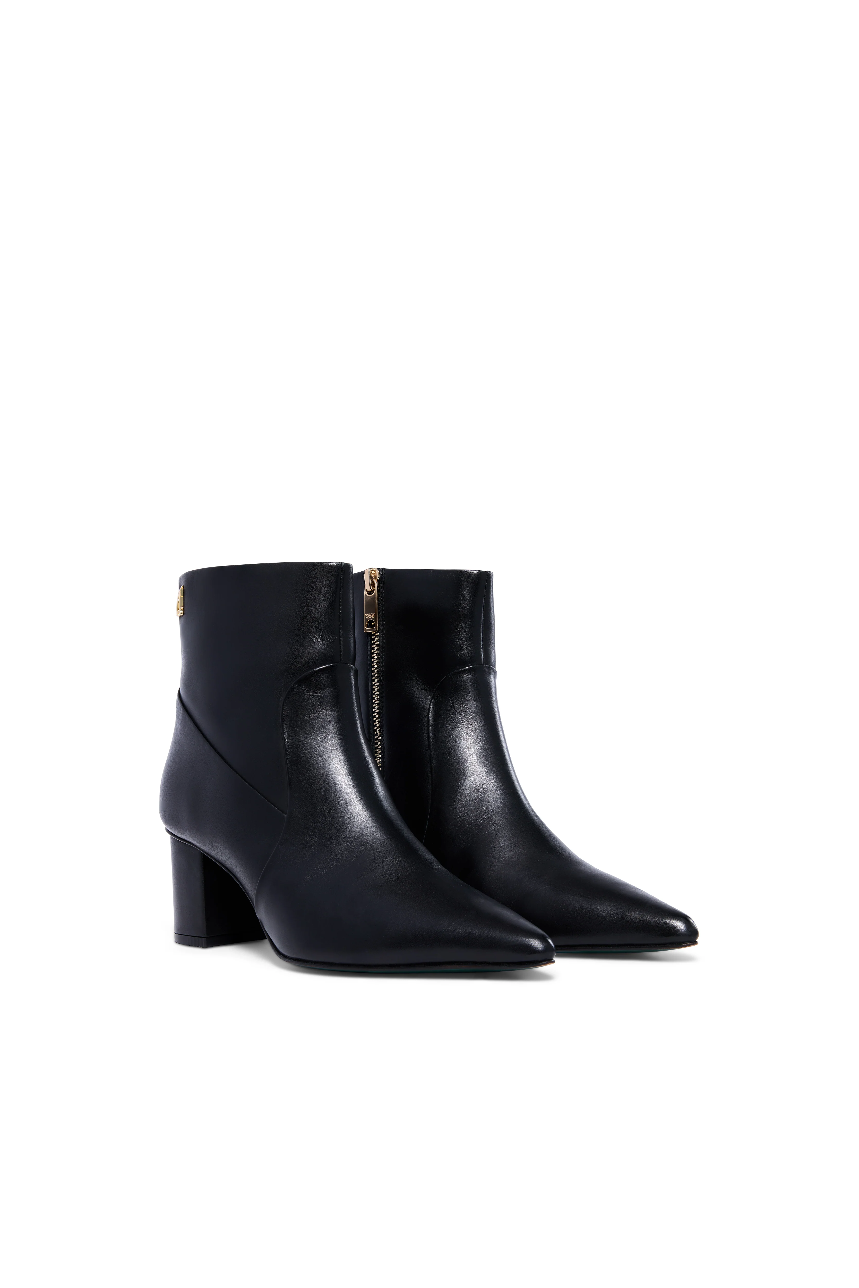 Regency Mid Heel Ankle Boot (Black) - Image 3