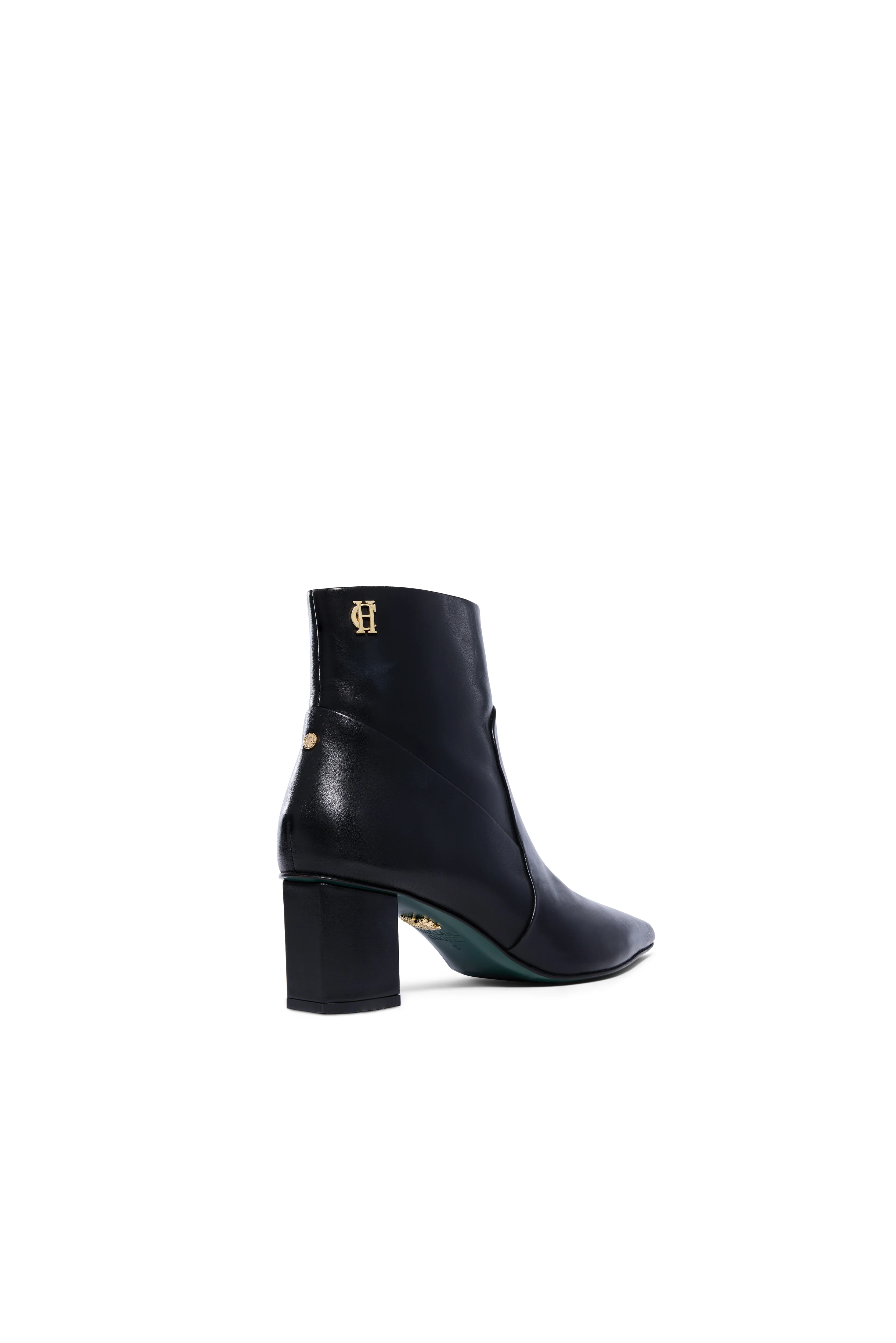 Regency Mid Heel Ankle Boot (Black) - Image 5