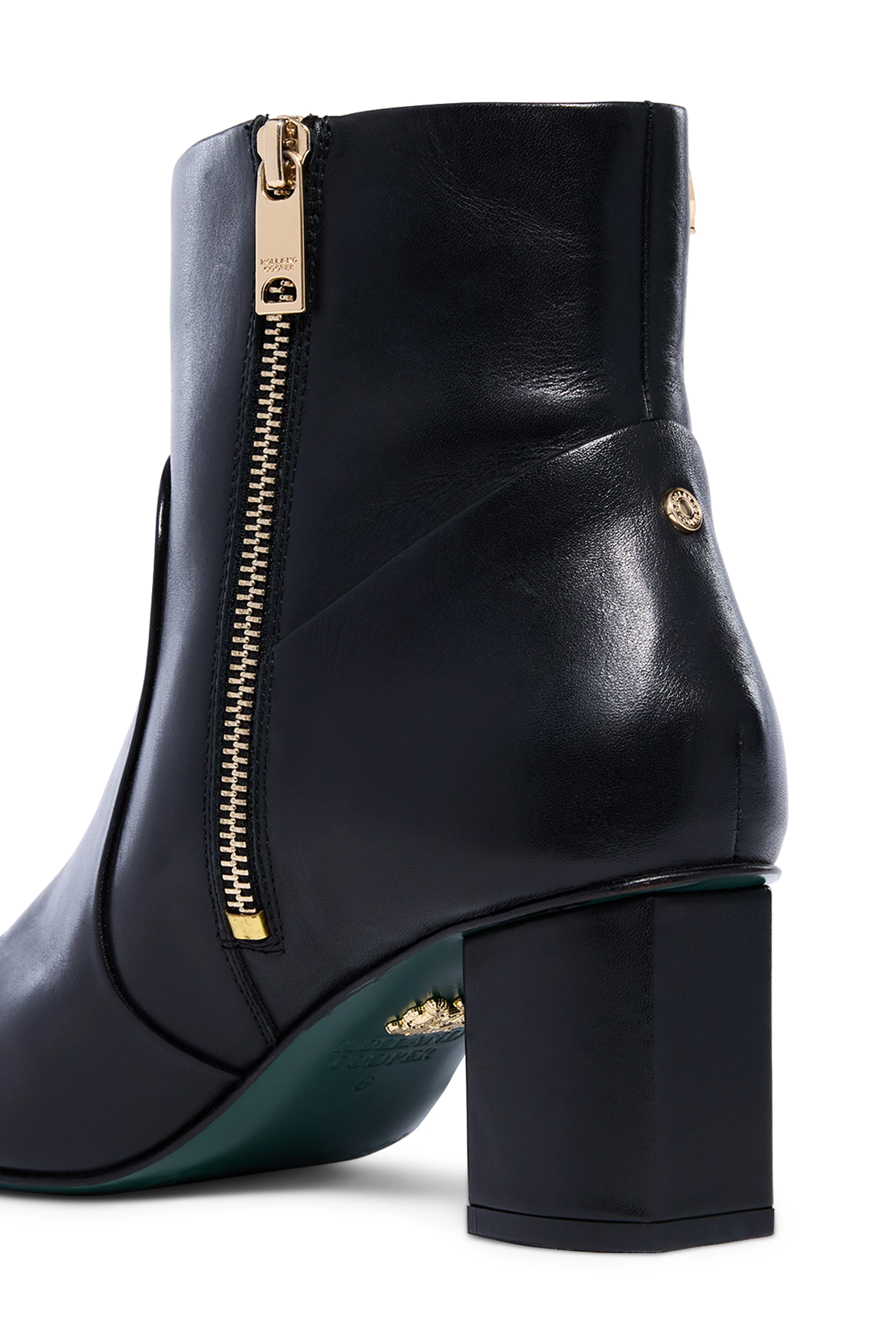 Regency Mid Heel Ankle Boot (Black) - Image 7