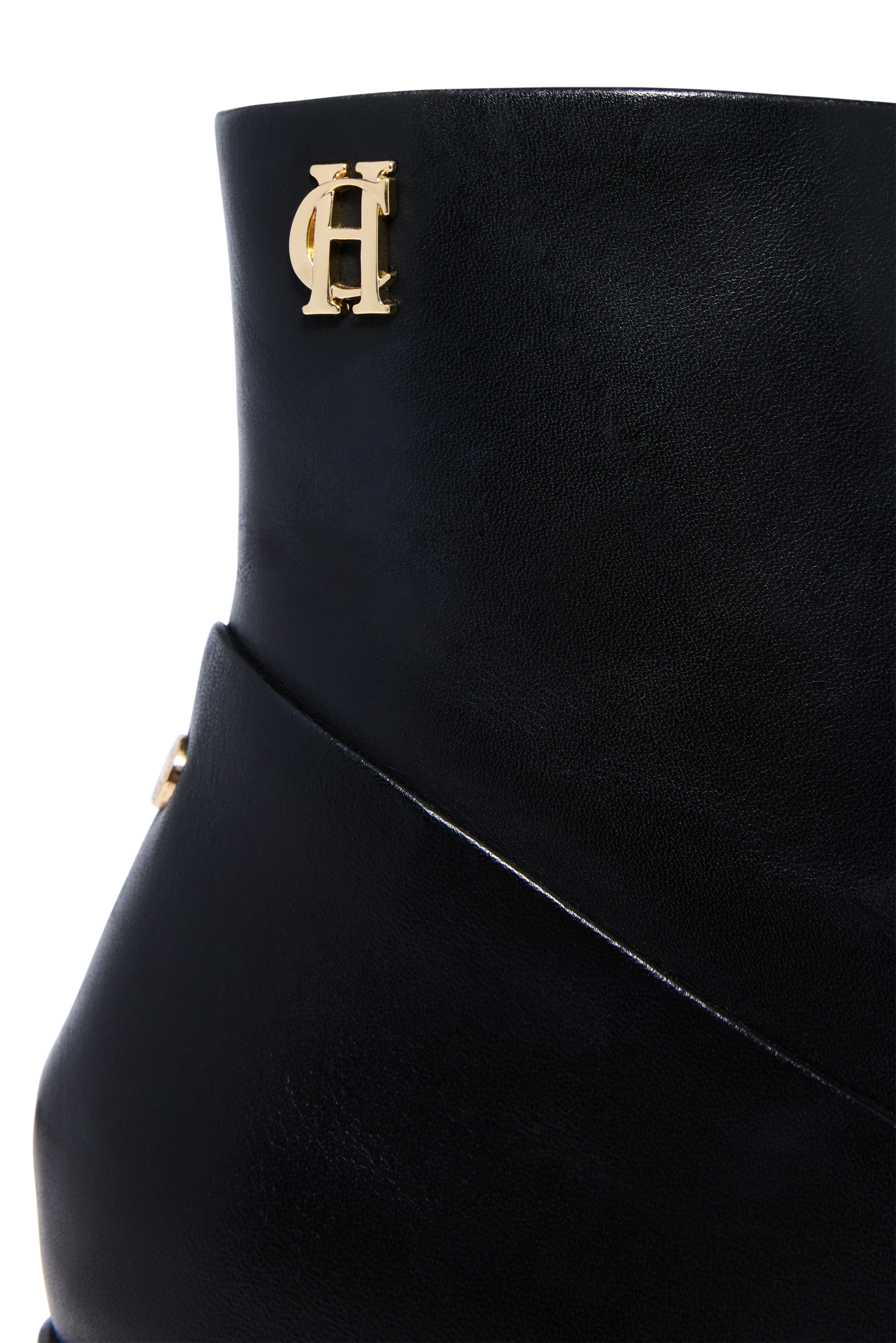 Regency Mid Heel Ankle Boot (Black) - Image 8