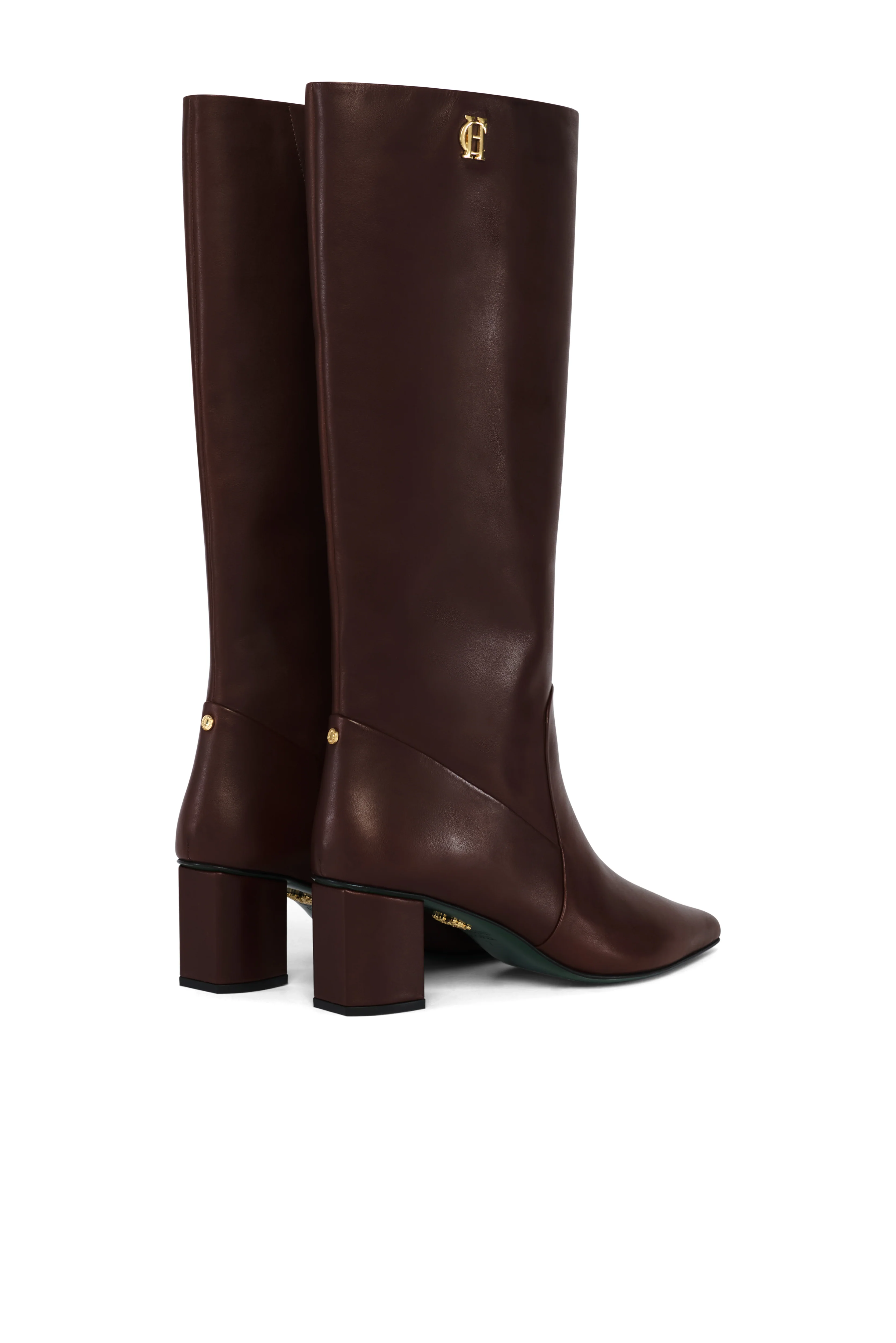 Regency Mid Heel Knee Boot (Rich Chocolate) - Image 5