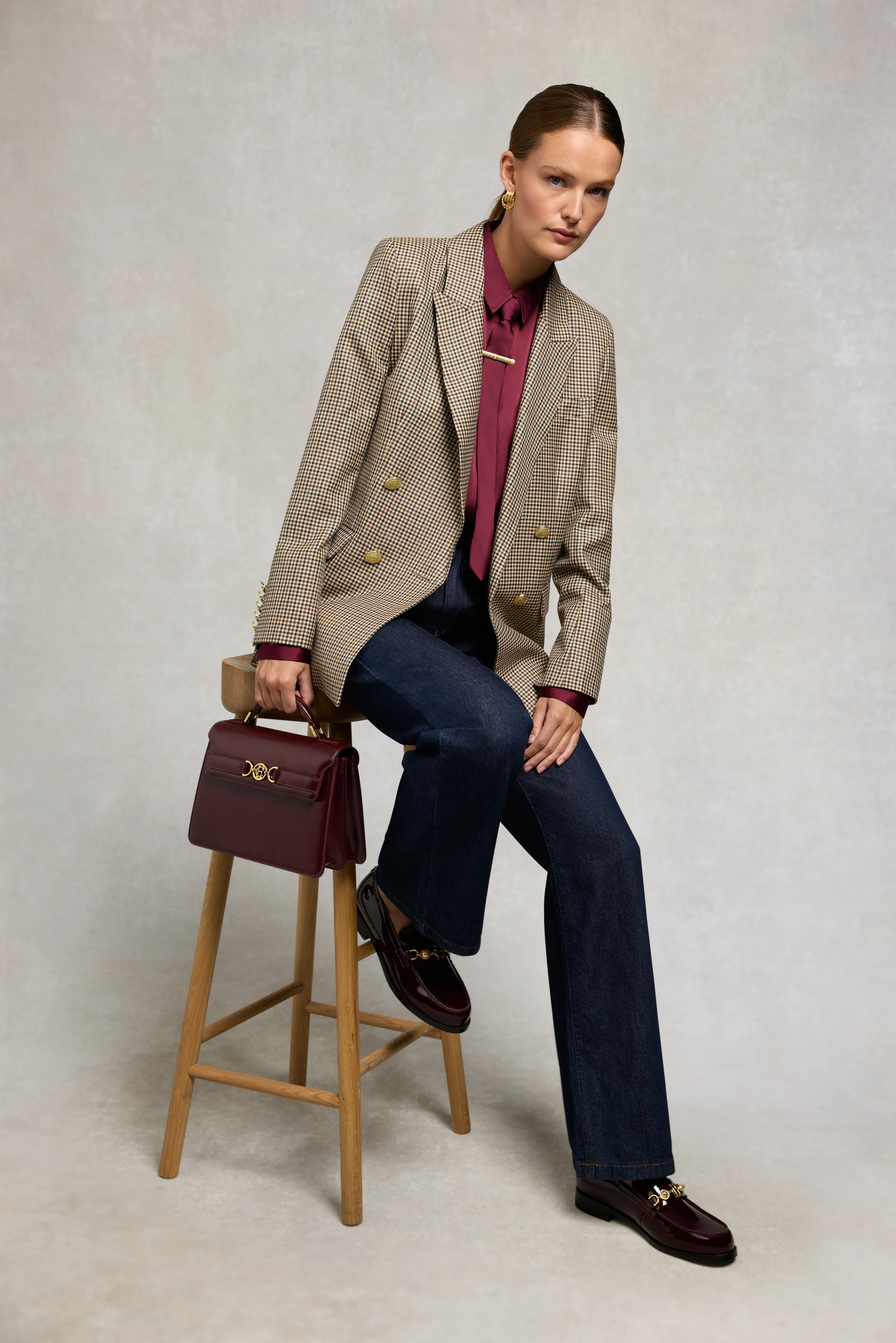 Regency Pearl Loafer (Oxblood Patent) - Image 3