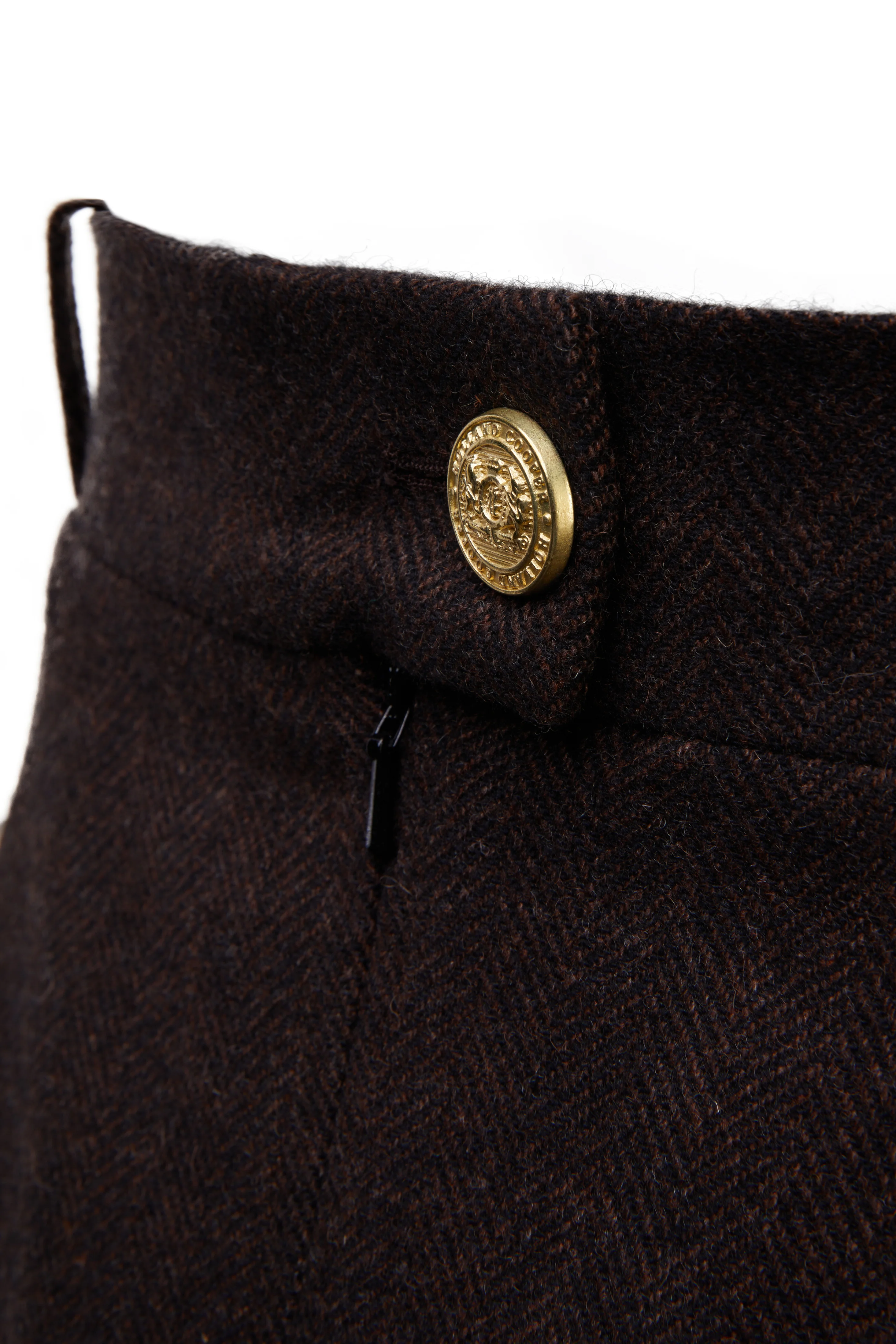 Regency Skirt (Chocolate Herringbone) - Image 8