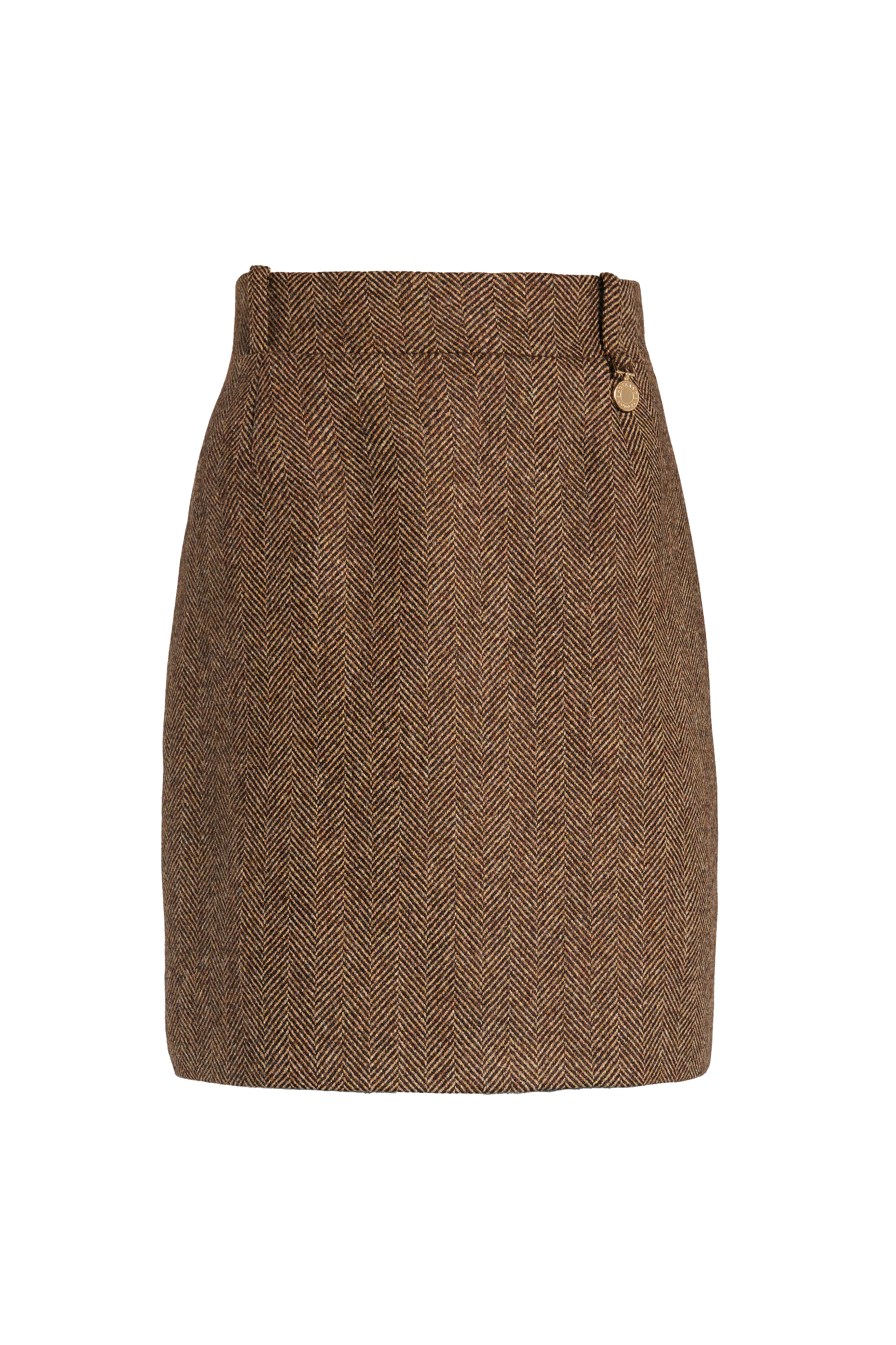 Regency Skirt (Large Scale Brown Herringbone) - Image 6