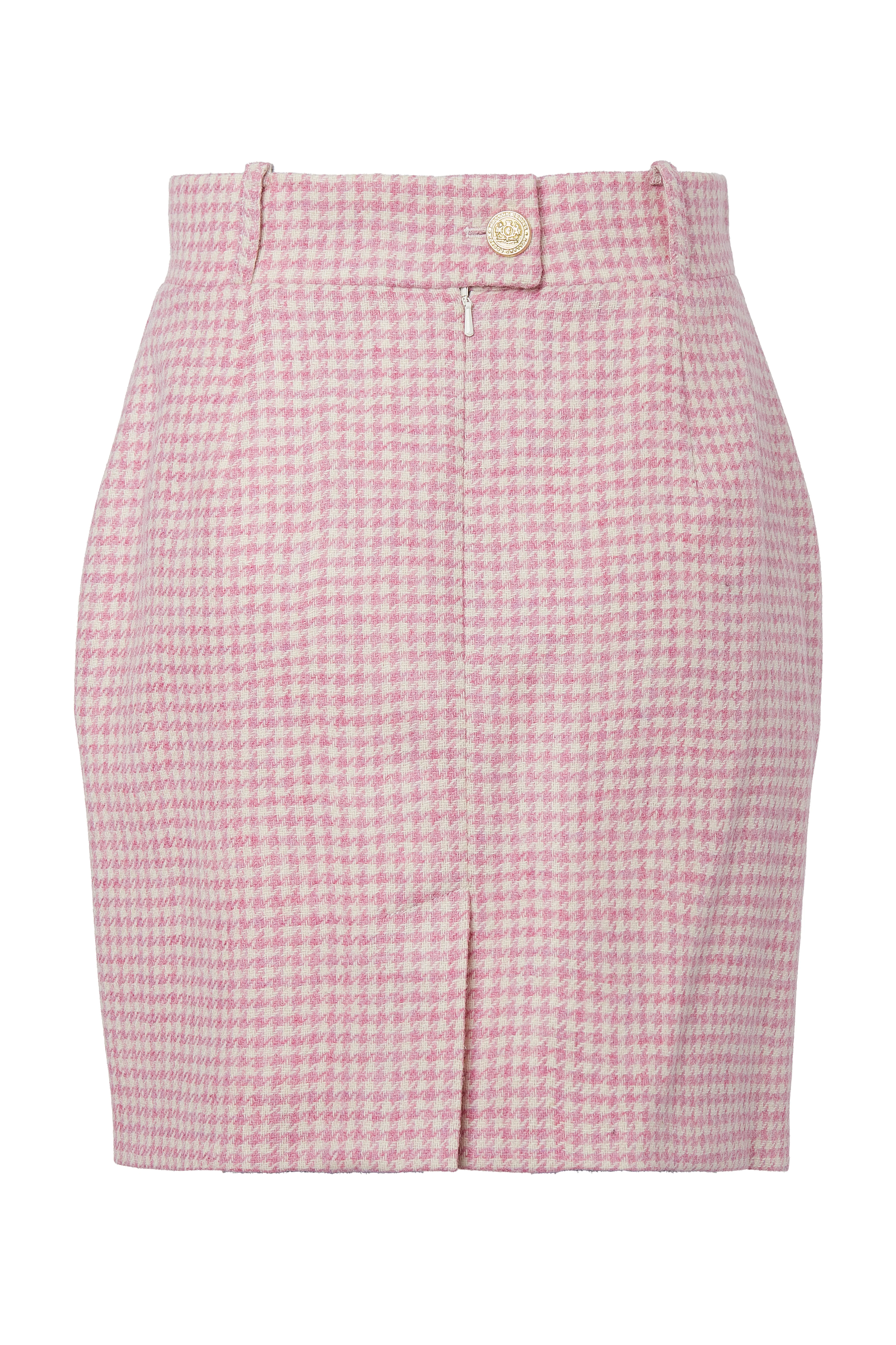 Regency Skirt (Light Pink Puppytooth) - Image 7