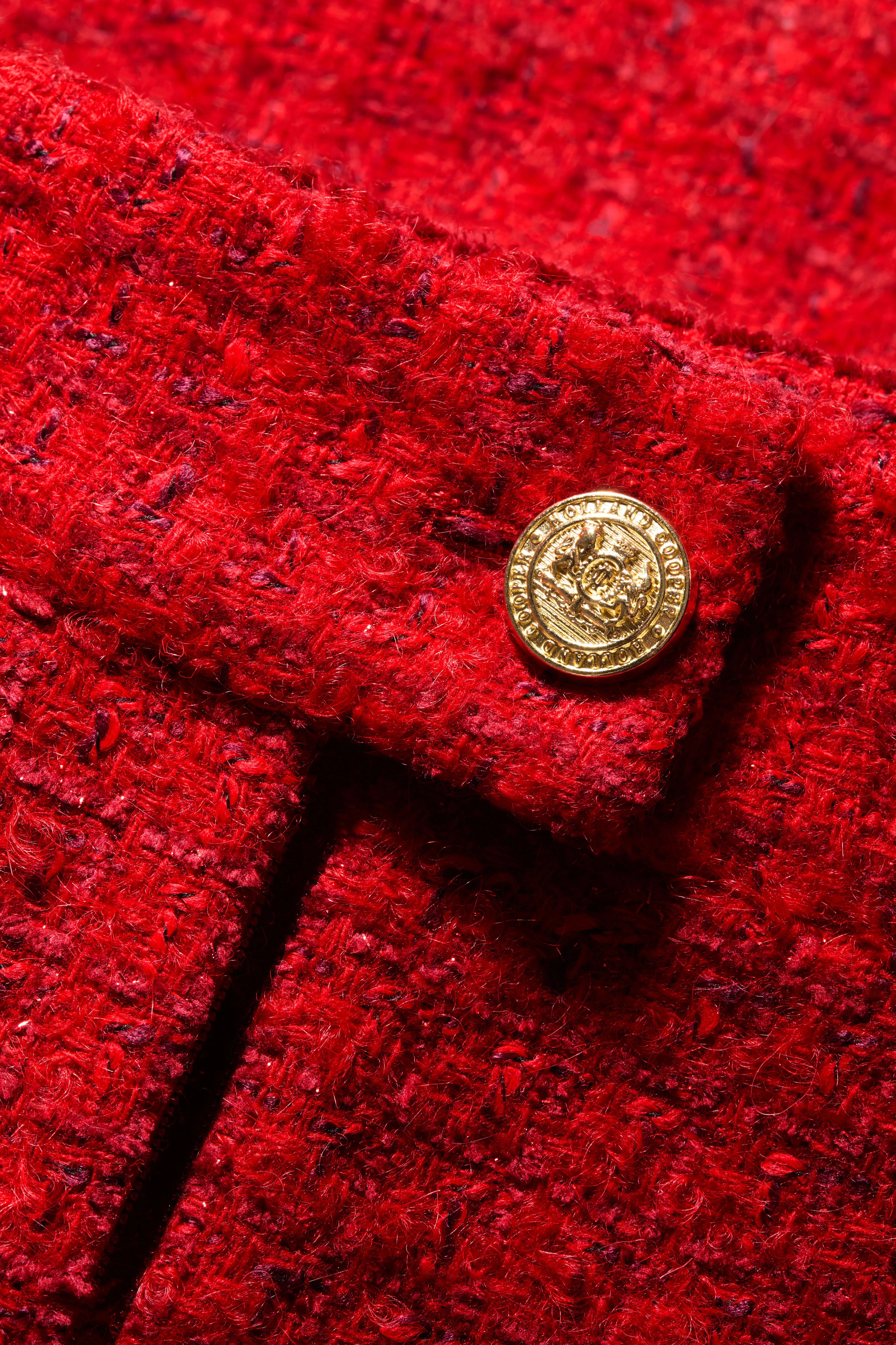 Regency Skirt (Red Boucle) - Image 6
