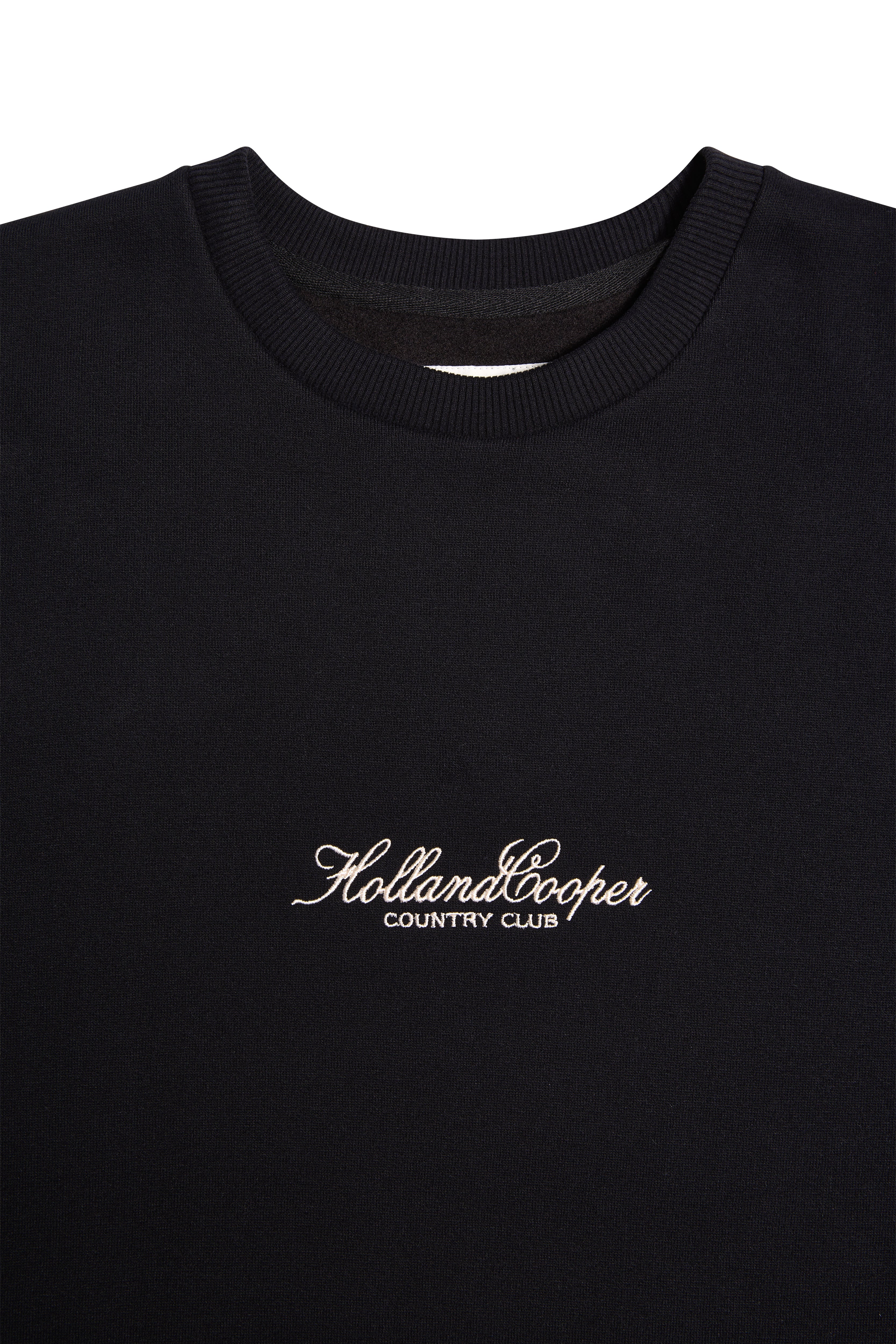 Relaxed Fit Crew Neck Sweat (Black) - Image 6