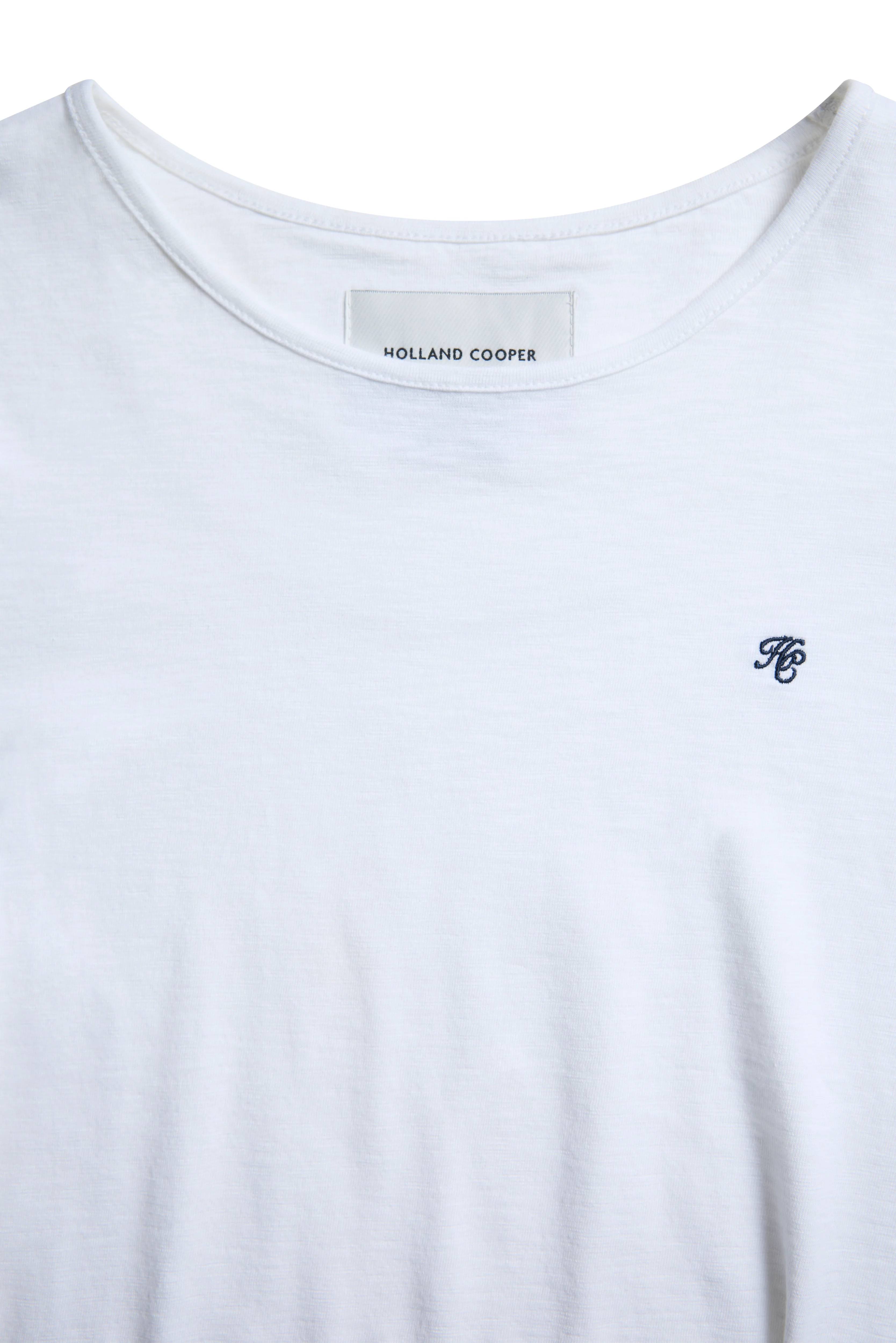 Relaxed Fit Monogram Tee (White) - Image 7