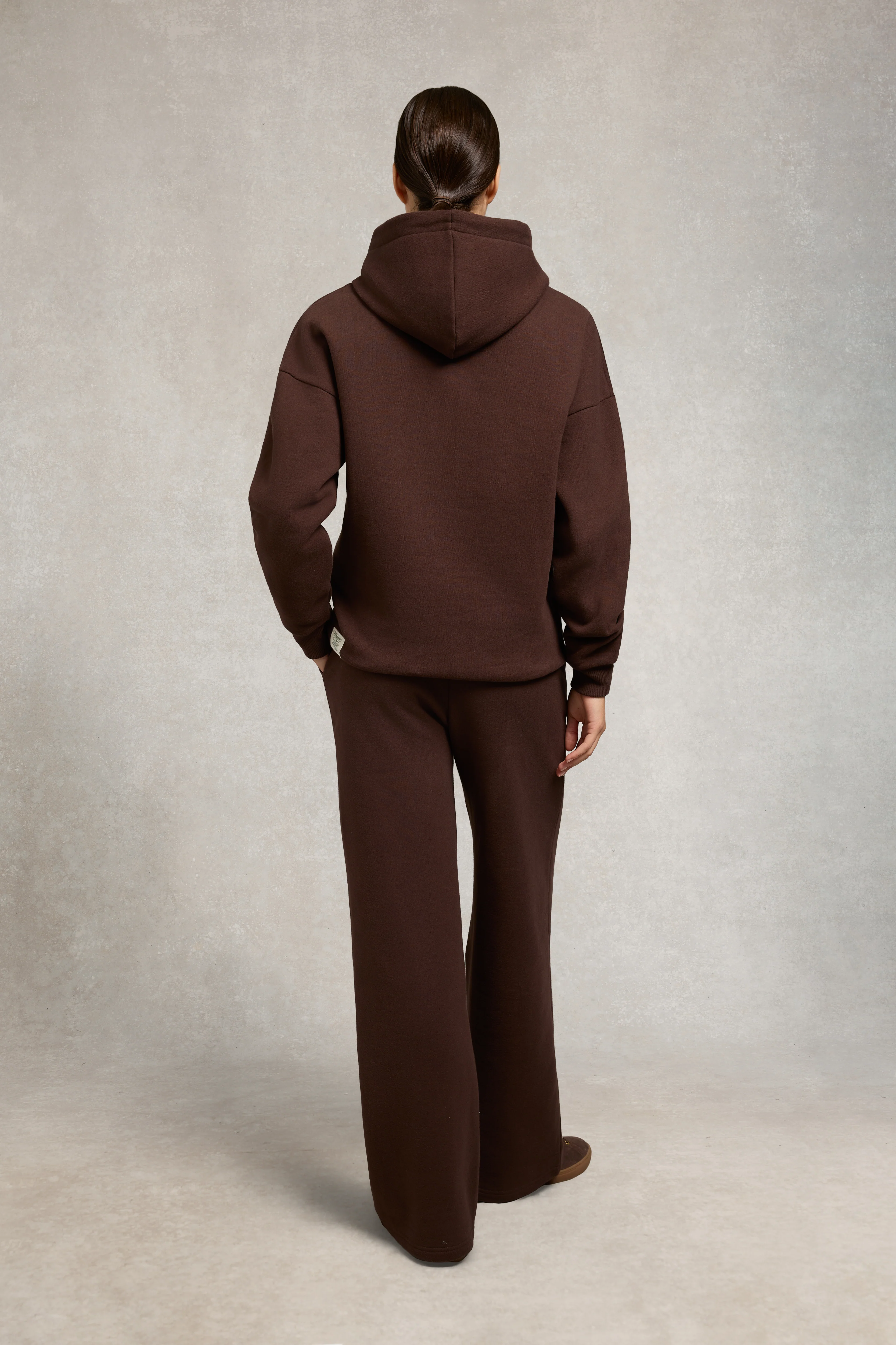 Relaxed Fit Script Hoodie (Walnut) - Image 5