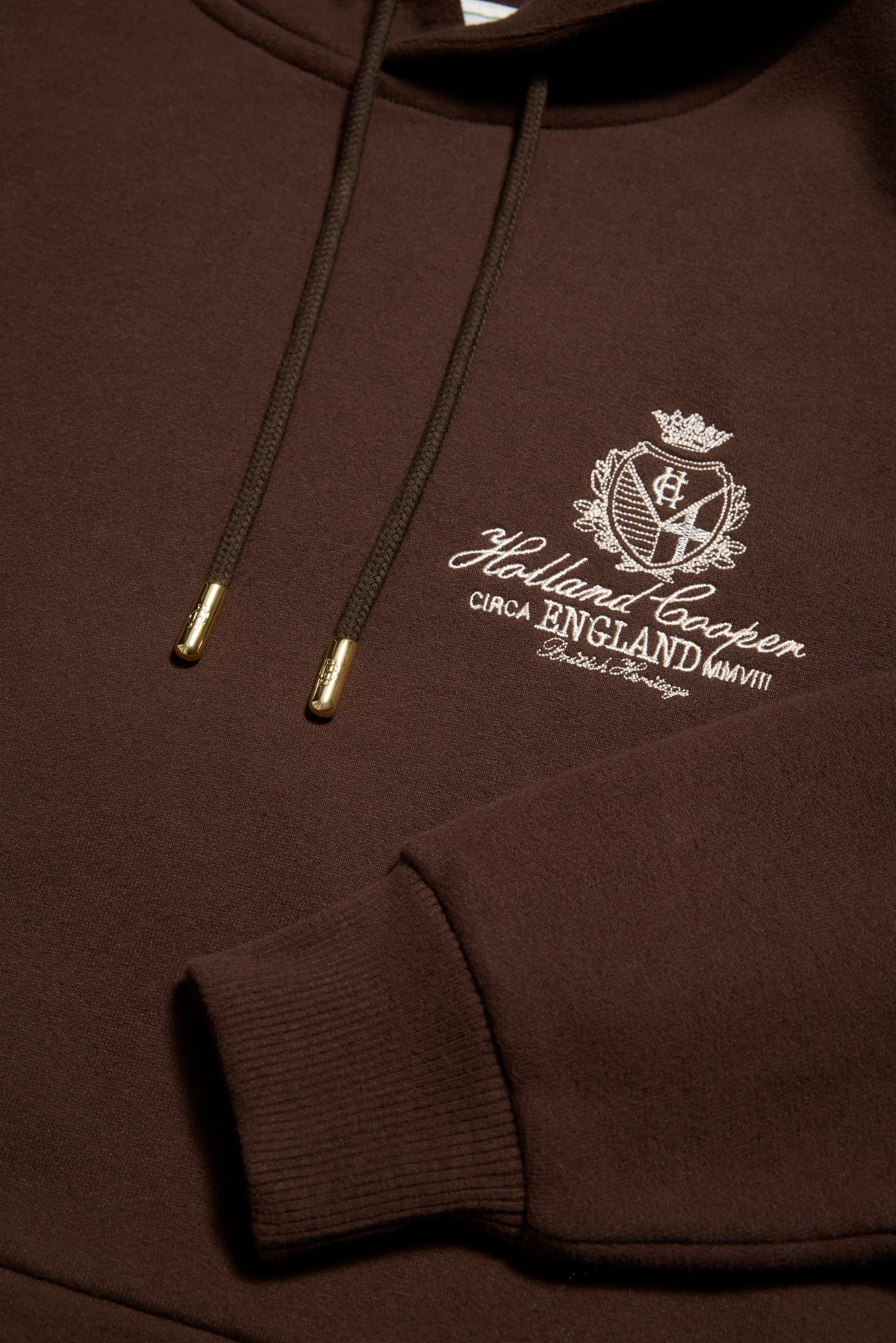 Relaxed Fit Script Hoodie (Walnut) - Image 7